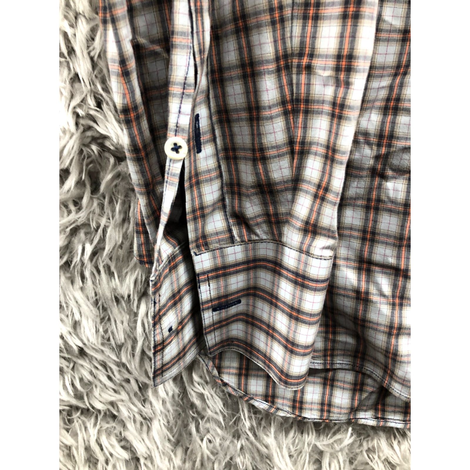 Billy Reid Billy Reid Shirt Size M Mens Long Sleeve Multicolor Plaid Button Down Collar Size US M / EU 48-50 / 2 - 2 Thumbnail