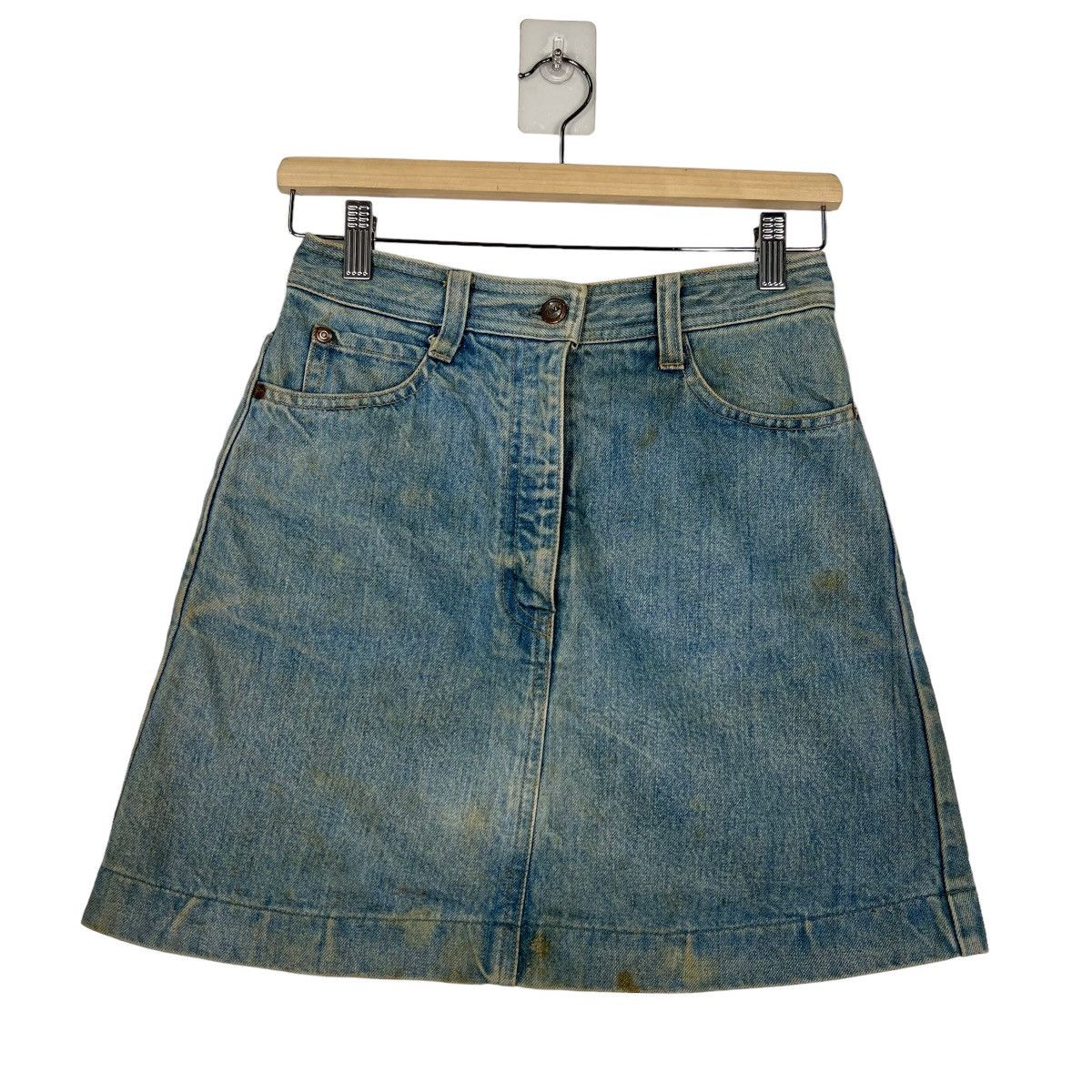 Hai Sporting Gear 🔥 HAI ISSEY MIYAKE DENIM SKIRTS Size 26" / US 2 / IT 38 - 2 Thumbnail