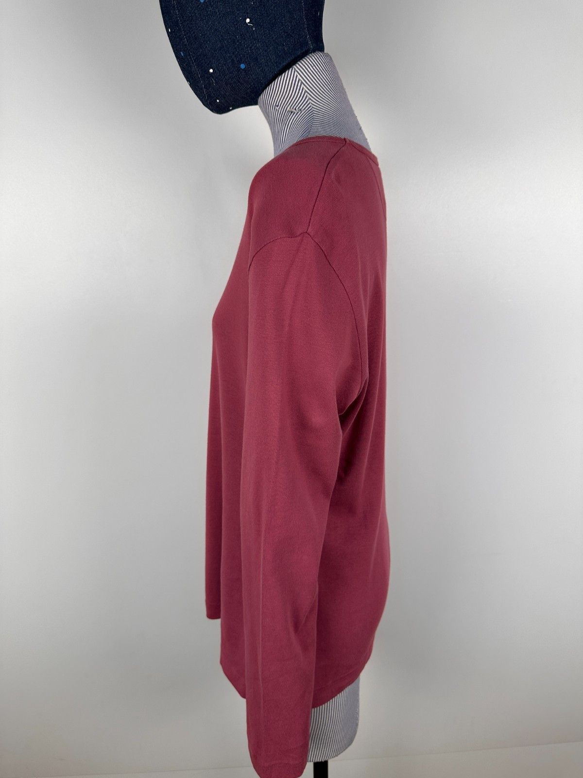 OSKA OSKA Red Long Sleeve Round Neck Top Blouse Shirt Size 3 Size L / US 10 / IT 46 - 4 Thumbnail