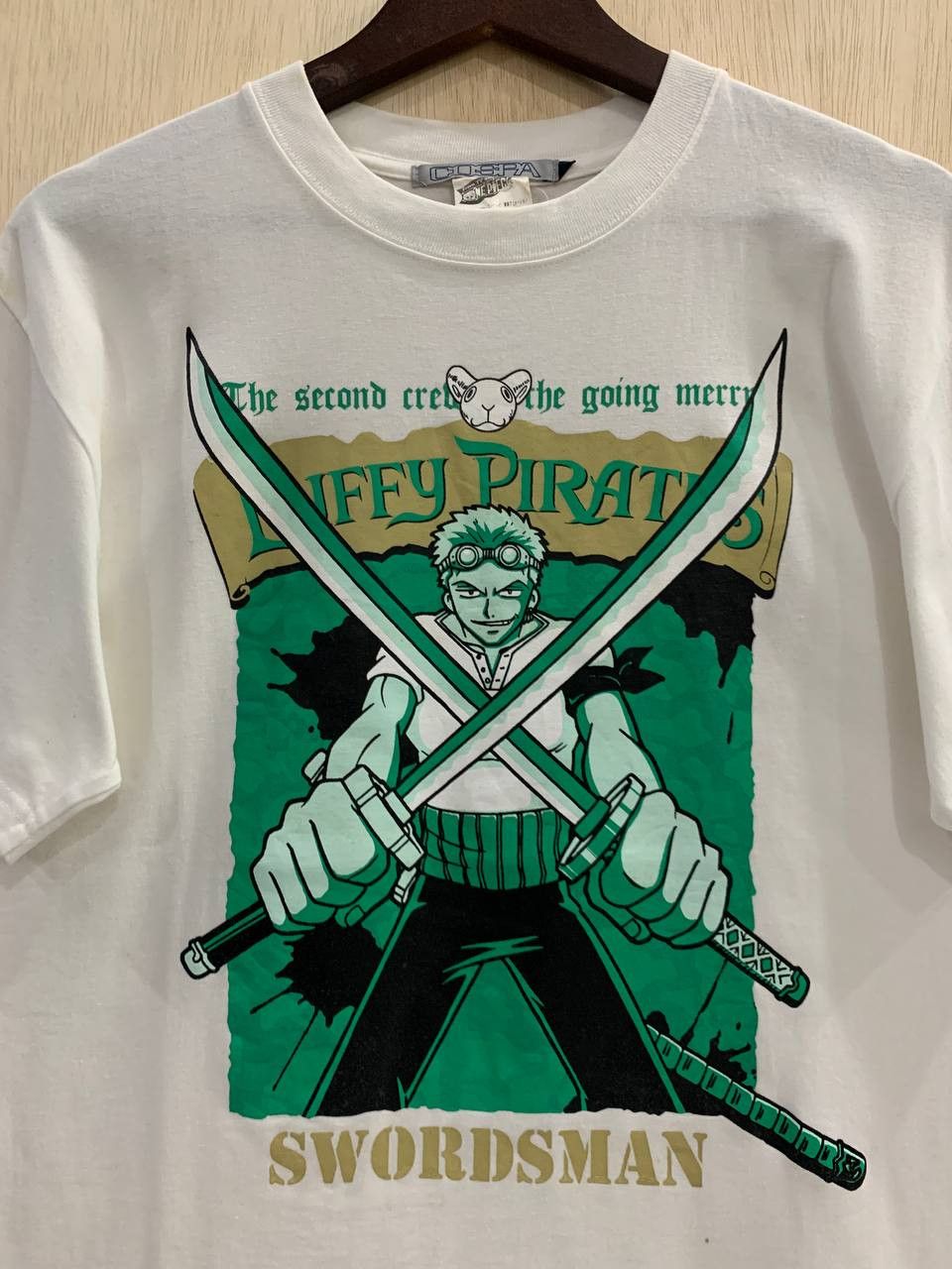 Vintage Vintage Roronoa Zoro One Piece Anime Cospa Tee VERY RARE! Size US L / EU 52-54 / 3 - 1 Thumbnail