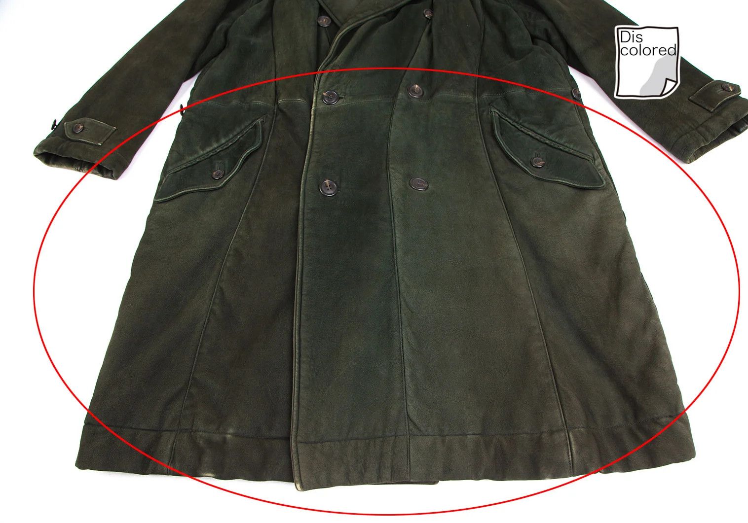 Issey Miyake Sheep Leather Coat in Dark Green Size M Size US M / EU 48-50 / 2 - 8 Thumbnail