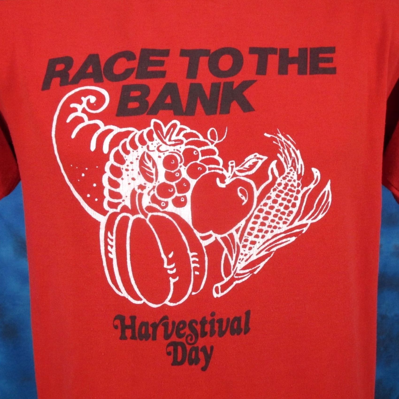 Vintage vintage HARVESTIVAL DAY RACE T-Shirt SMALL marathon harvest festival T-Shirt mens XS? Size US S / EU 44-46 / 1 - 2 Thumbnail