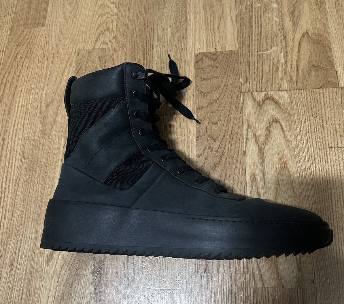 Fear of God Fear of God Military Sneakers Black Nubuk EU 45 Size US 12 / EU 45 - 2 Thumbnail