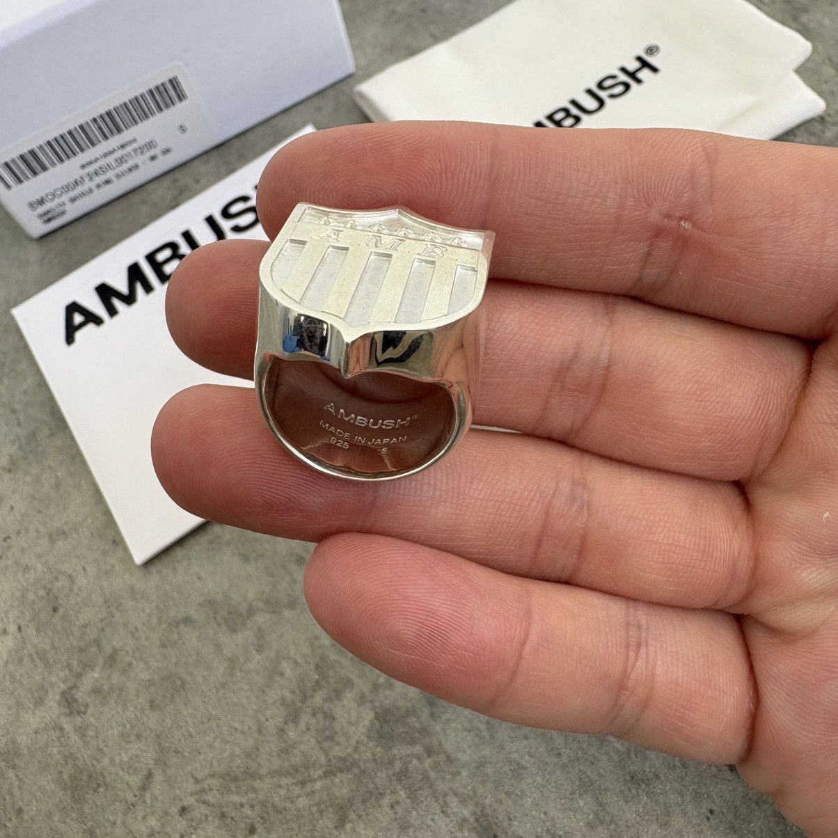 Ambush Design AMBUSH Varsity Shield ring Made in Japan Silver 925 Size ONE SIZE - 7 Thumbnail