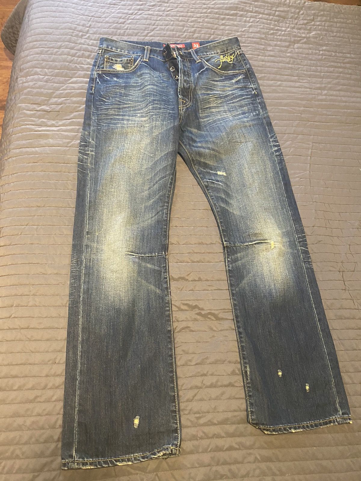 Christian Audigier One of a kind Devil Ed Hardy jeans 32 Size US 32 / EU 48 - 4 Thumbnail