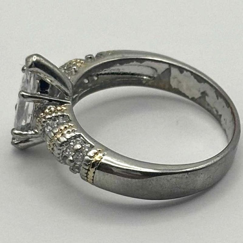 Other Silver Crystal Ring Size ONE SIZE - 5 Thumbnail