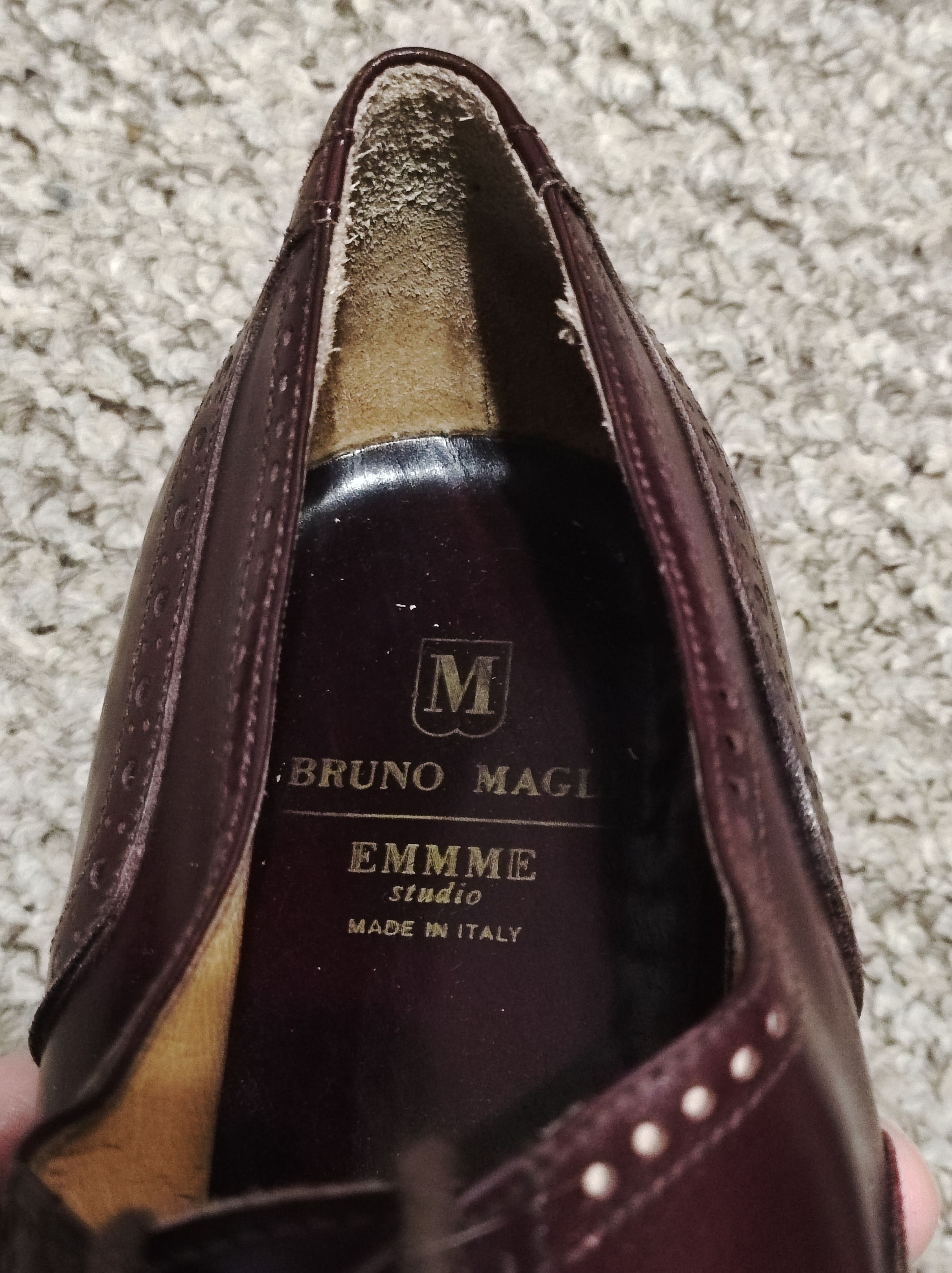 Bruno Magli × Handmade × Vintage Bruno Magli handmade brogues us11 Size US 11 / EU 44 - 8 Thumbnail