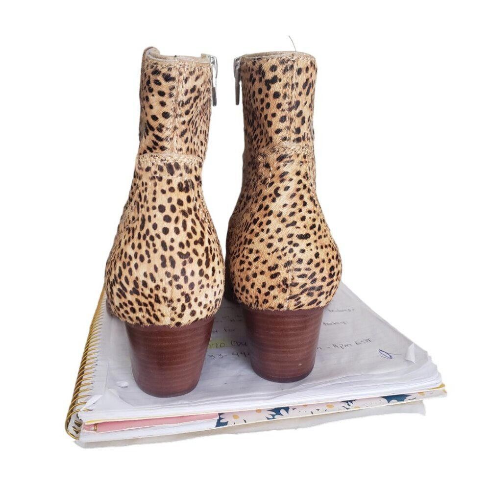 Designer SH135 Dolce Vita NWOT Genuine Cow Hair Zip Bootie 9.5 Size US 9.5 / IT 39.5 - 3 Thumbnail