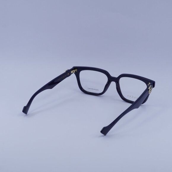 Gucci Gucci GG1536O 011 Eyeglasses Navy Blue 53mm Square Frame Size ONE SIZE - 10 Thumbnail