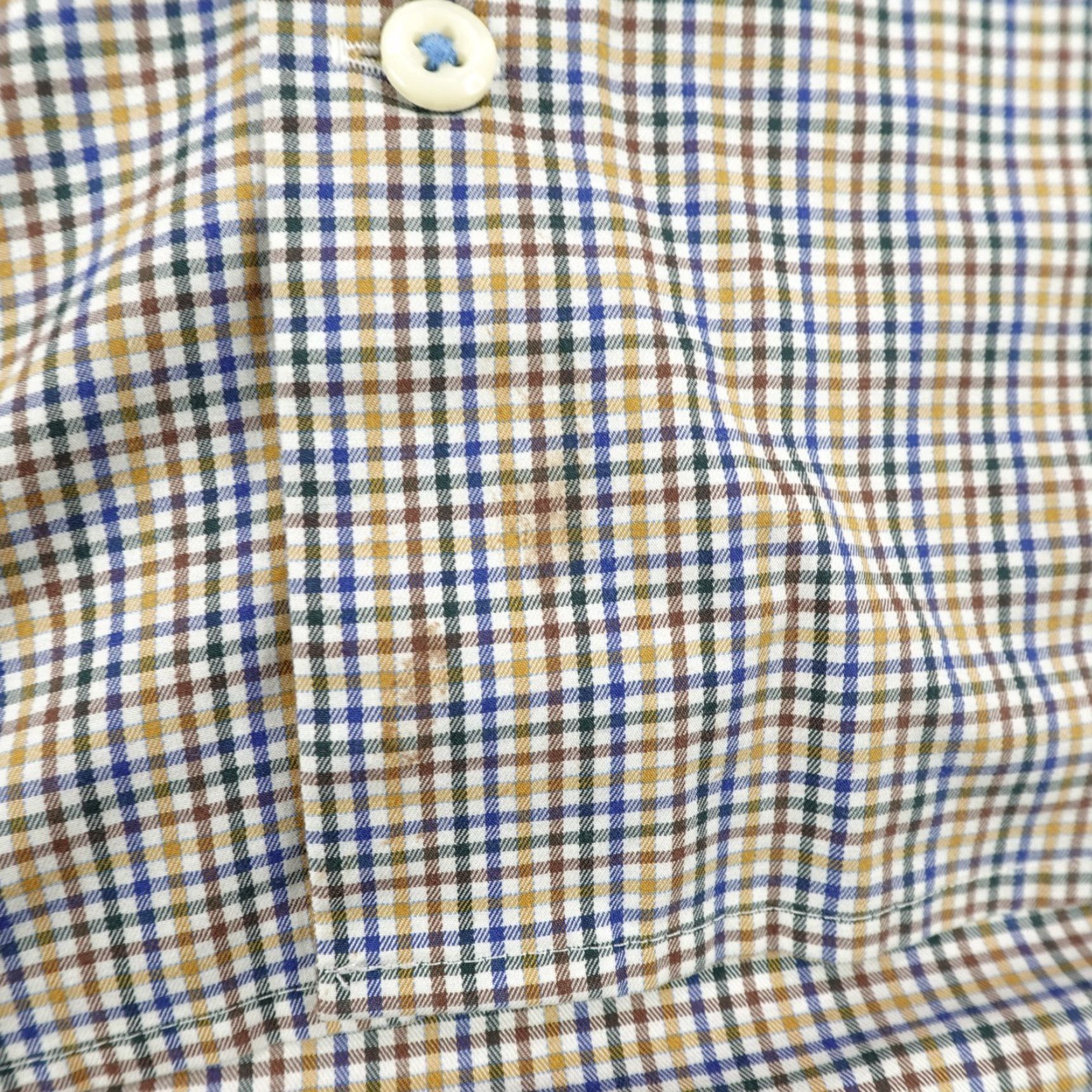 Peter Millar Peter Millar Shirt Mens Large Blue Plaid Button-Up Casual Size US L / EU 52-54 / 3 - 4 Thumbnail