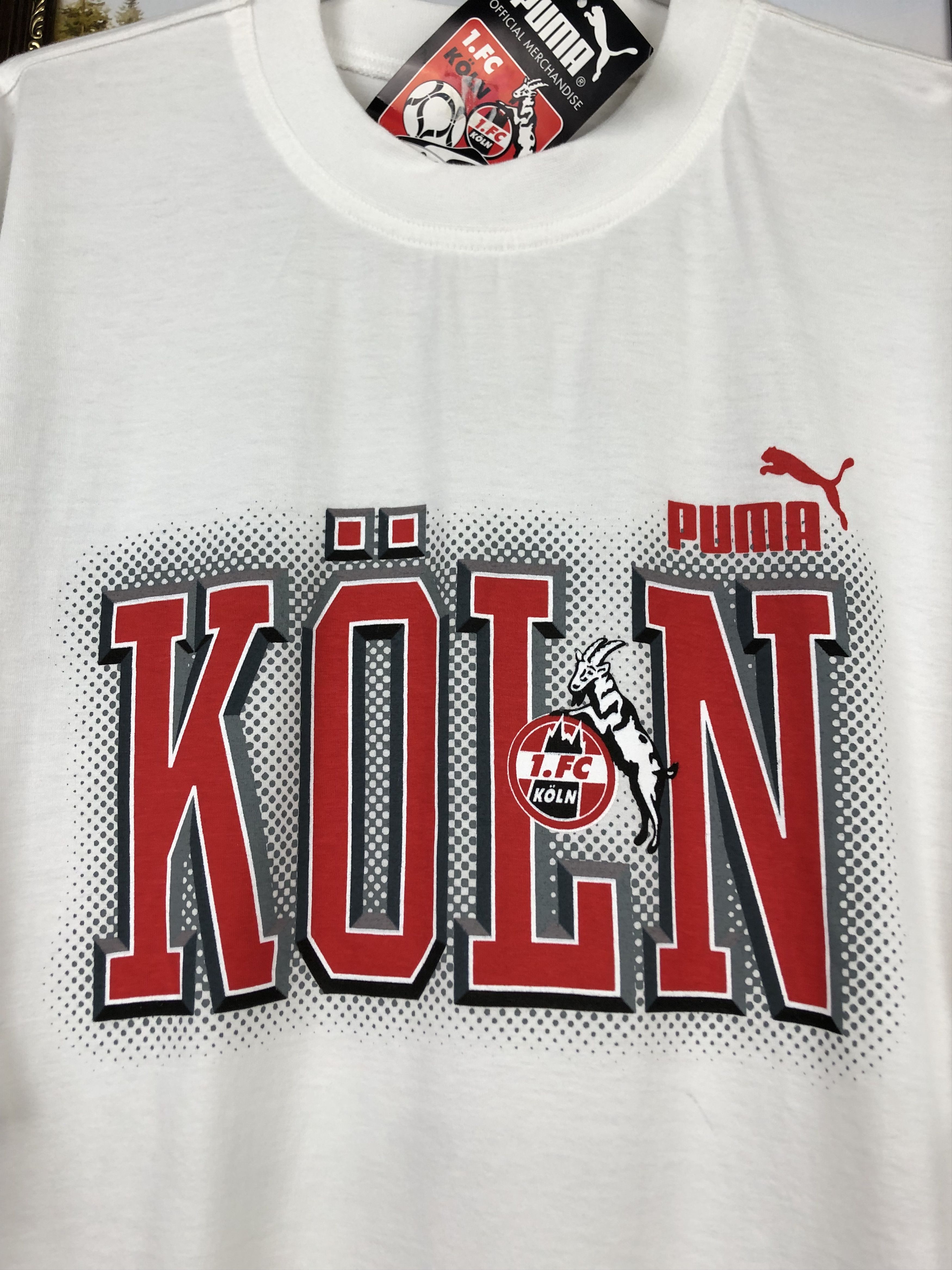 Puma Vintage 90's Puma Koln Football Shirt Soccer Jersey Trikot Size US XL / EU 56 / 4 - 3 Thumbnail