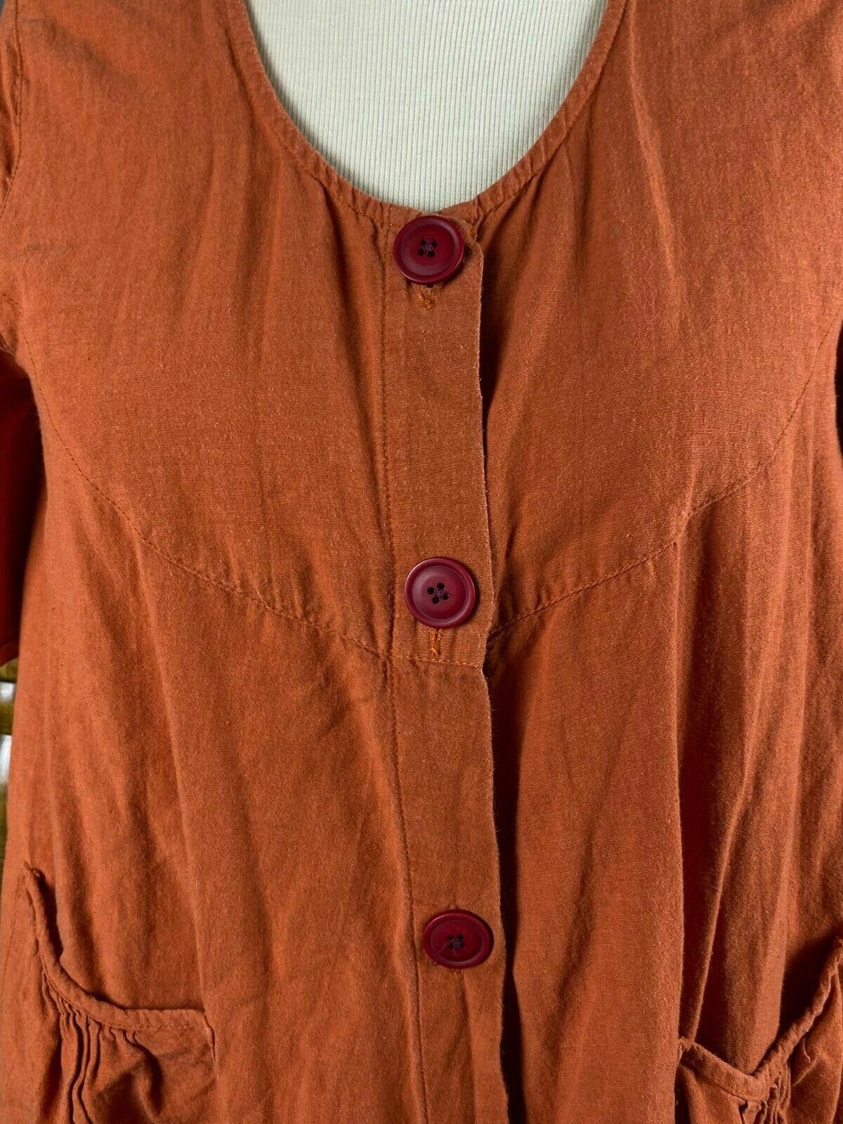 Designer Gudrun Sjöden Orange Button Up Cardigan Sweater Size S Size S / US 4 / IT 40 - 4 Thumbnail