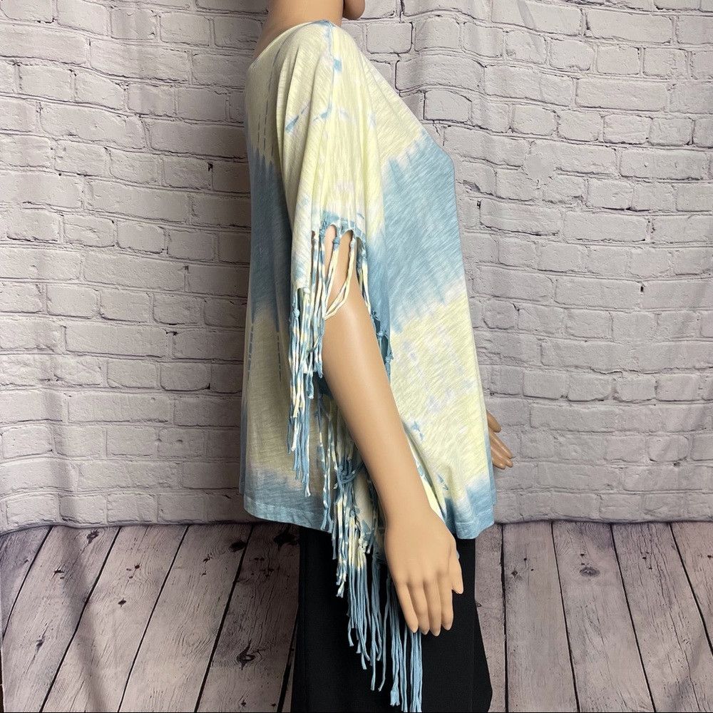 Free People NWT New $88 Free People Movement Fringe Top Poncho Tie Dye Size S / US 4 / IT 40 - 4 Thumbnail