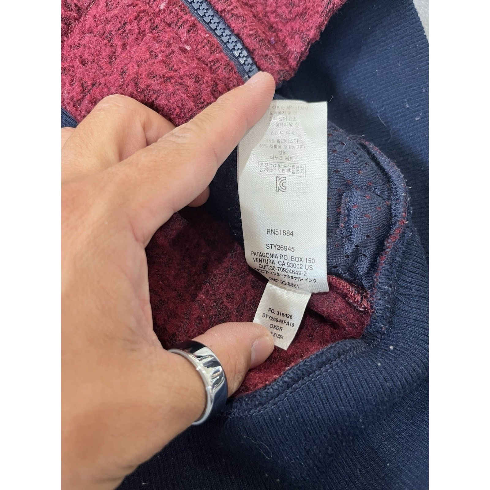 Patagonia Patagonia Jacket Womens XSmall Red Blue Full Zip Fleece Size XS / US 0-2 / IT 36-38 - 5 Thumbnail