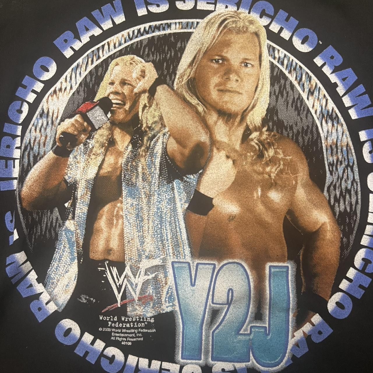 Vintage × WWF Vintage Rare WWF Chris Jericho Y2J Cygnus T-shirt Size US XL / EU 56 / 4 - 2 Thumbnail
