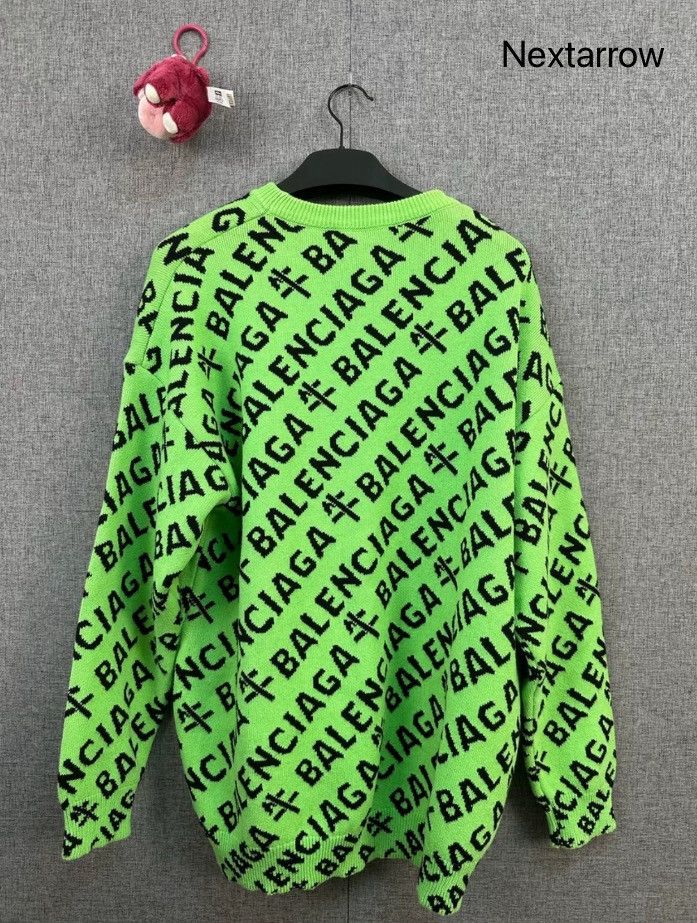 Balenciaga Balenciaga Green Sweater2412-Nextarrow Size US L / EU 52-54 / 3 - 2 Thumbnail
