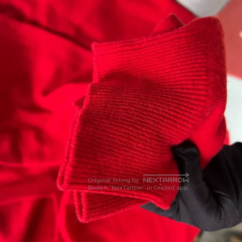 Hermes Hermes Red V-Neck Cashmere Sweater, Classic V-Neck Design, Size US XXL / EU 58 / 5 - 6 Thumbnail