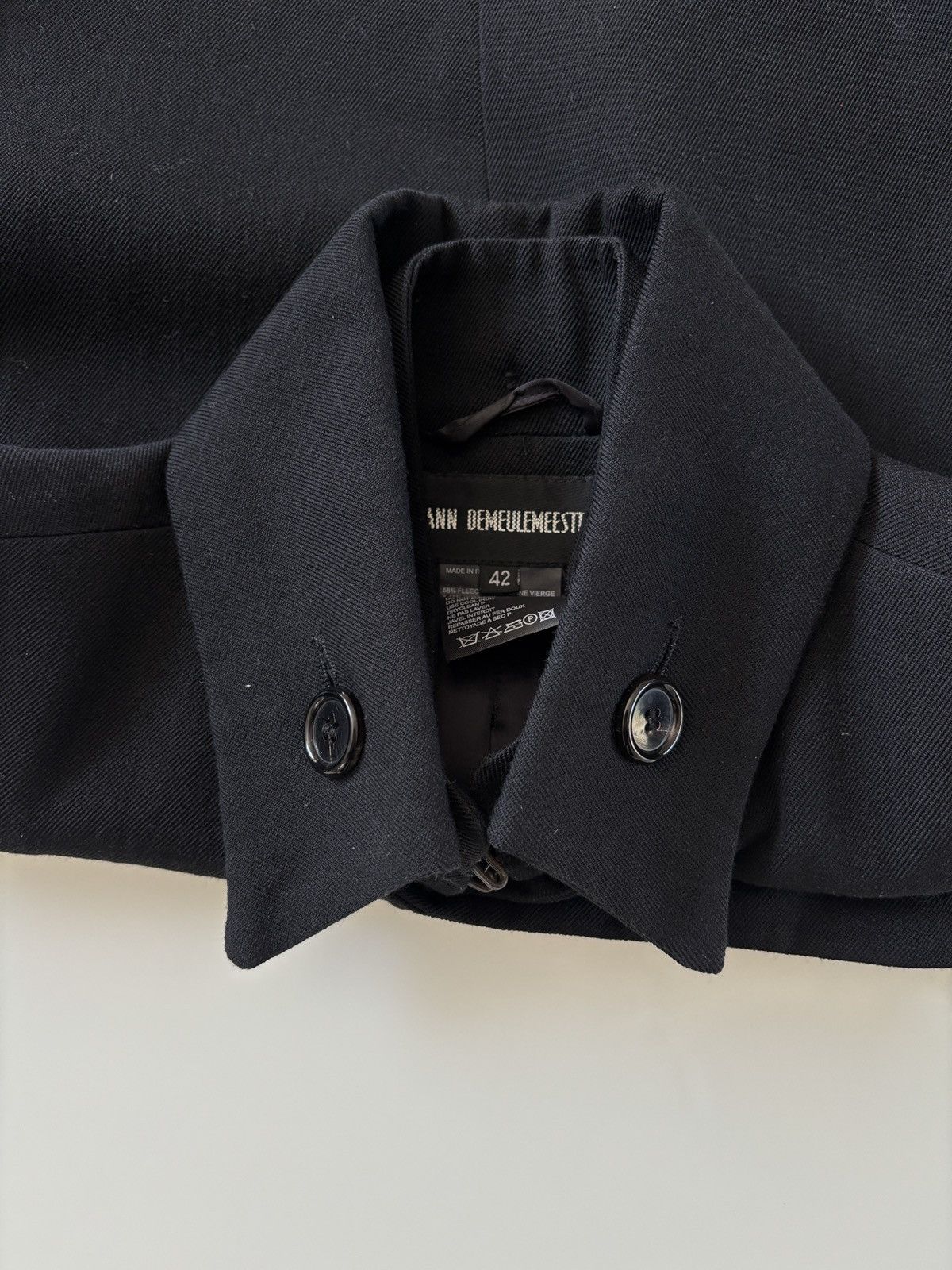 Ann Demeulemeester Ann Demeulemeester AW03 Asymmetrical Fencing Jacket Size US S / EU 44-46 / 1 - 13 Thumbnail