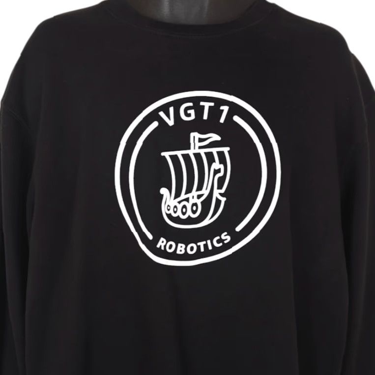 Vintage VGT1 Robotics Sweatshirt Mens XL Black Amazon Viking Ship Size US XL / EU 56 / 4 - 2 Thumbnail
