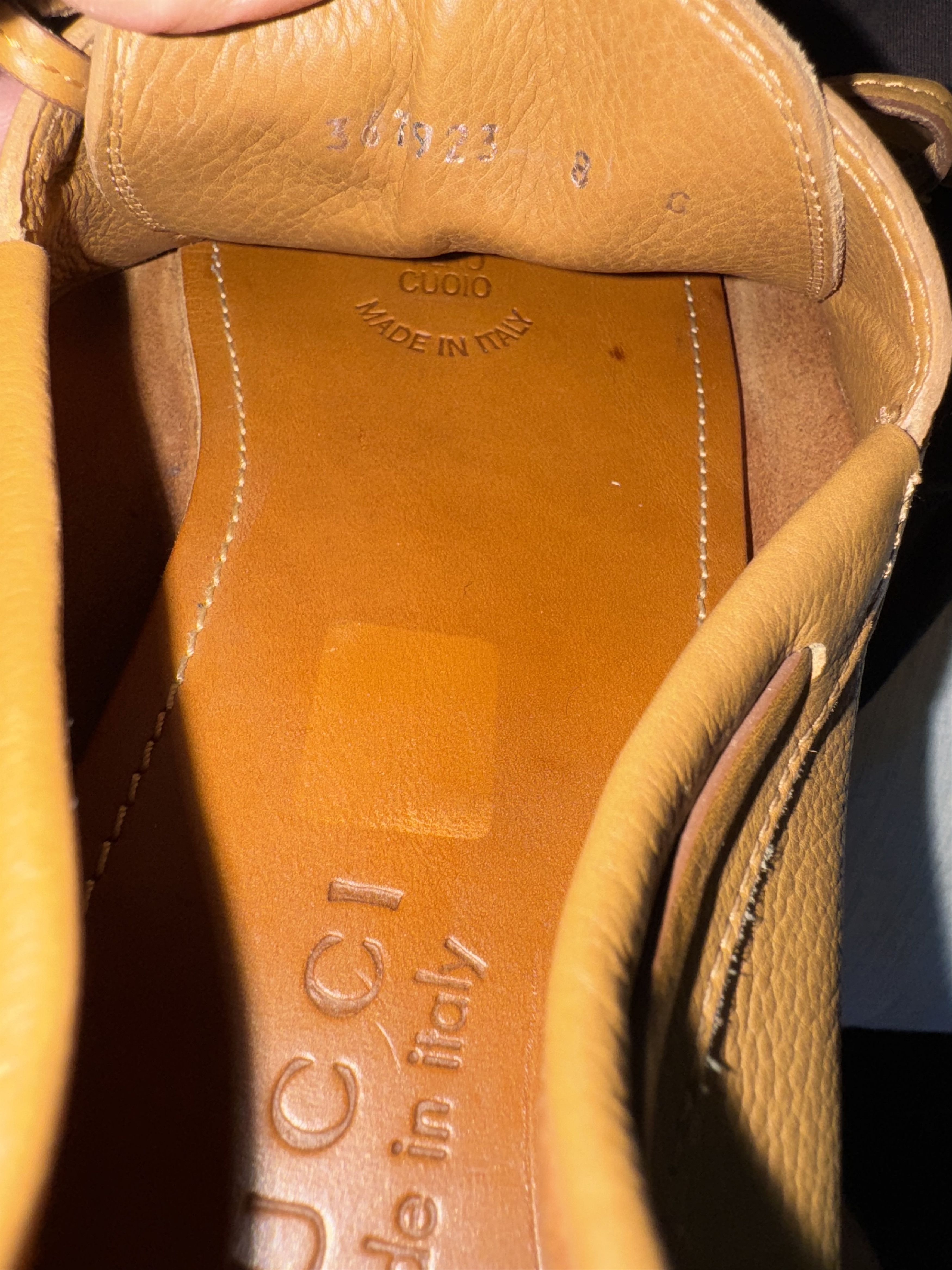 Gucci Gucci Men's Tan Drivers with Bamboo Size 8 Size US 8 / EU 41 - 7 Thumbnail