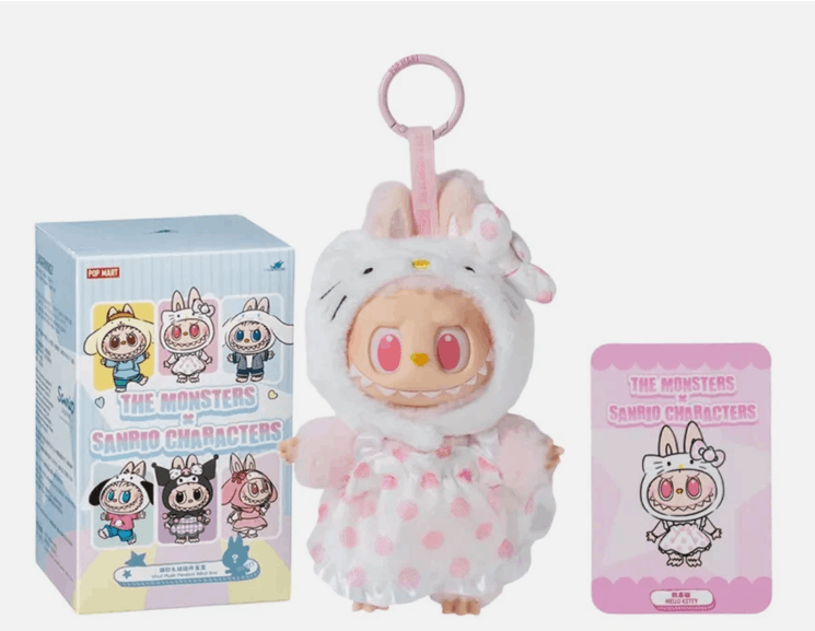 POP MART LABUBU Sanrio Hello Kitty Vinyl Plush Pendant POP MART Size ONE SIZE - 3 Thumbnail