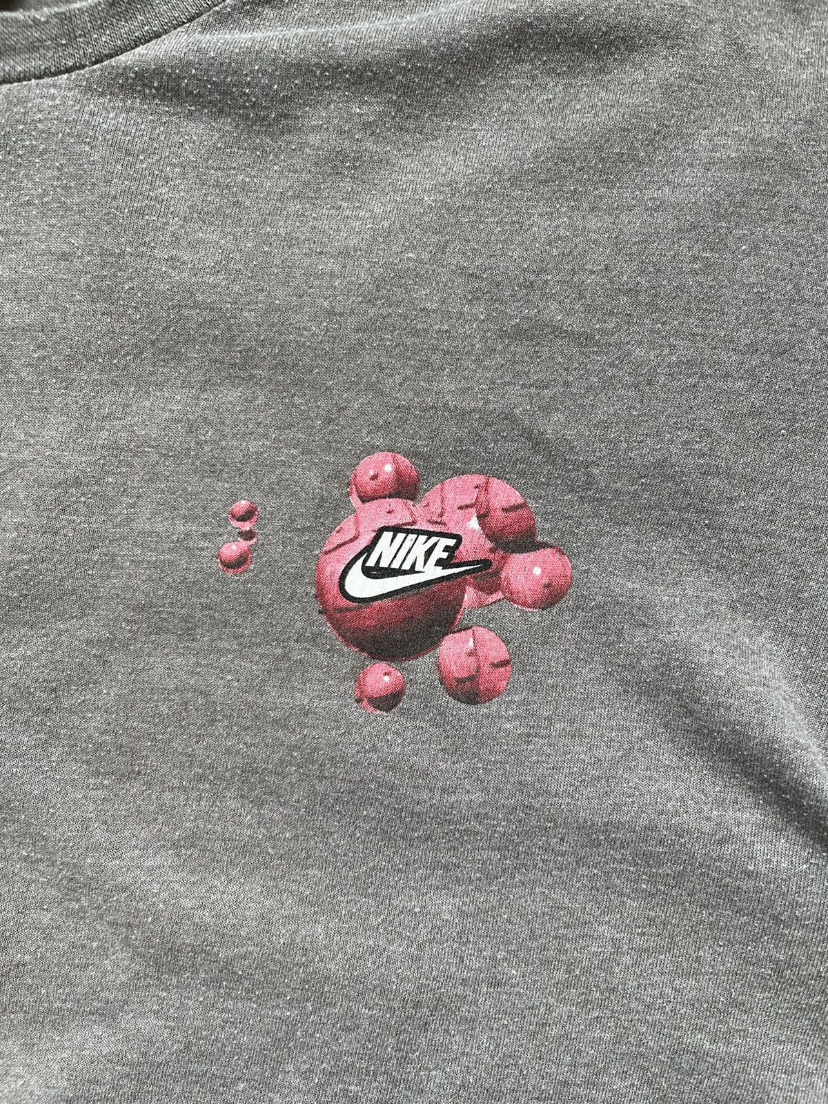 Nike × Vintage NIKE Vintage Y2K Big Logo Bubble Print Tee Shirt Size US L / EU 52-54 / 3 - 6 Thumbnail