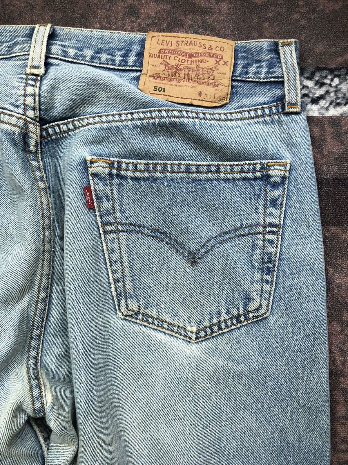 Levi's Vintage Levi's 501 Ripped/Distressed Baggy Jeans Size US 34 / EU 50 - 13 Thumbnail