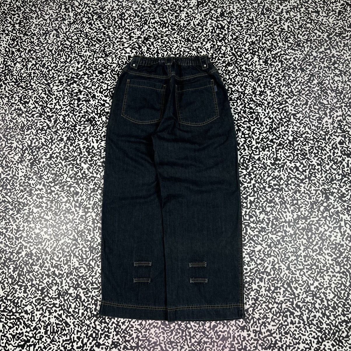 Japanese Brand Vintage Y2K Japanese Wide Baggy Jeans Skate Sk8 Jnco Style Size 25" / US 0 / IT 36 - 5 Thumbnail