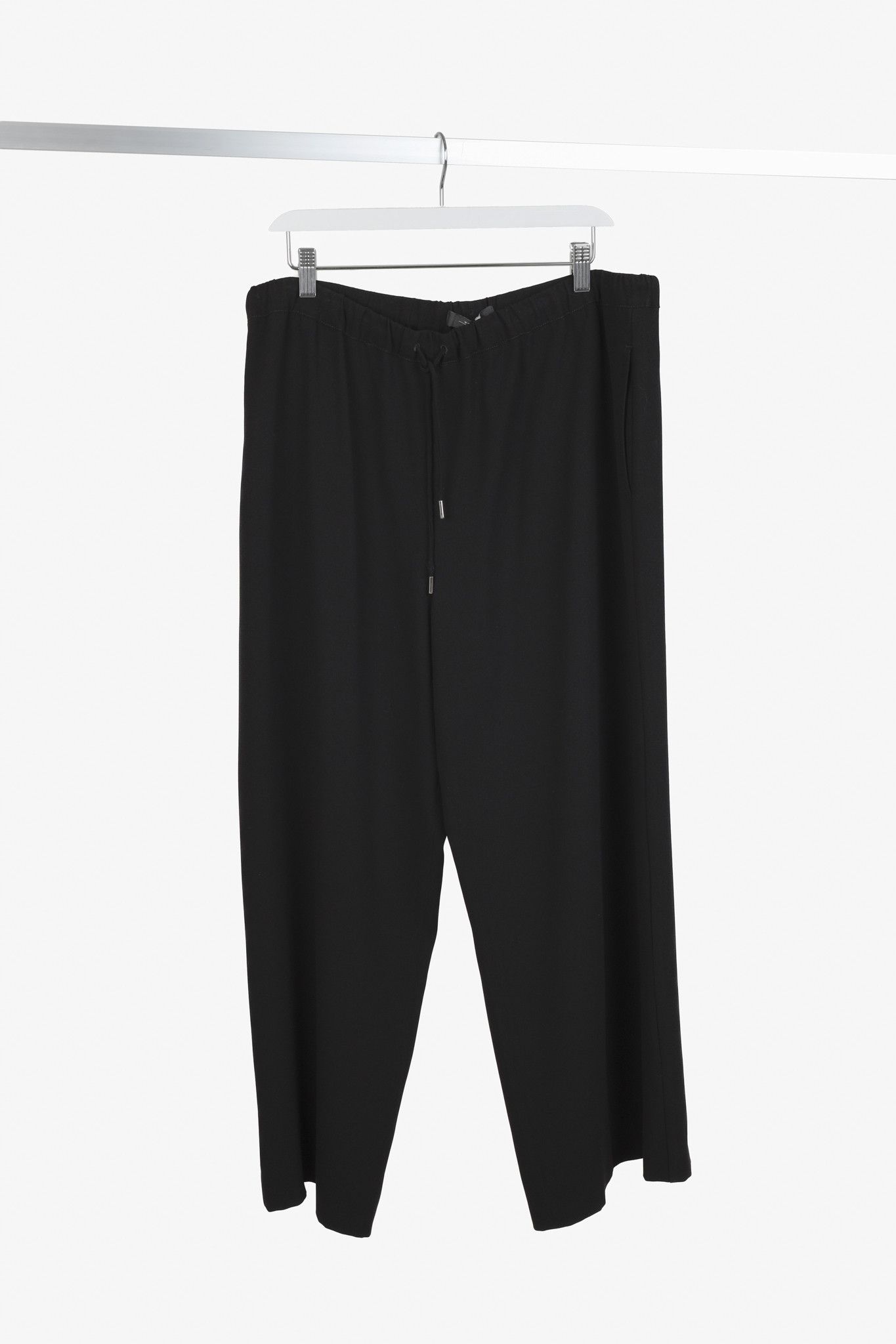 Max Mara Max Mara Weekend Relaxed Drawstring Waist Black Pants Size 34" / US 12 / IT 48 - 1 Thumbnail