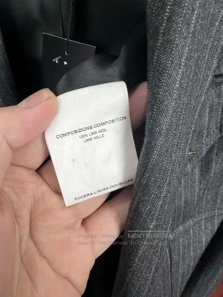 Saint Laurent Paris YSL Gray Pinstripe Wool Blazer. Size S / US 4 / IT 40 - 6 Thumbnail