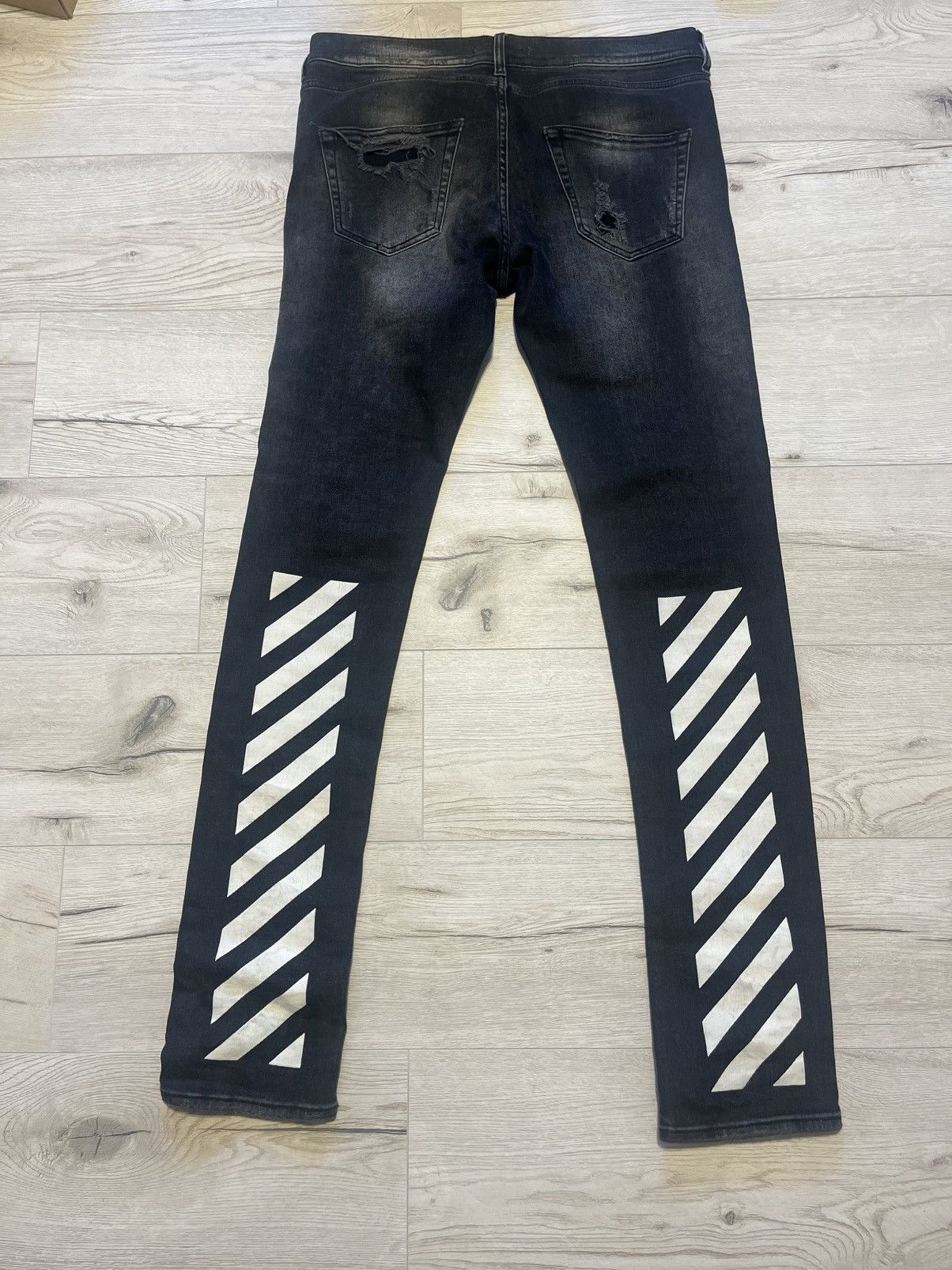 Off-White Off White Denim Jeans Ripped Size US 33 - 3 Thumbnail