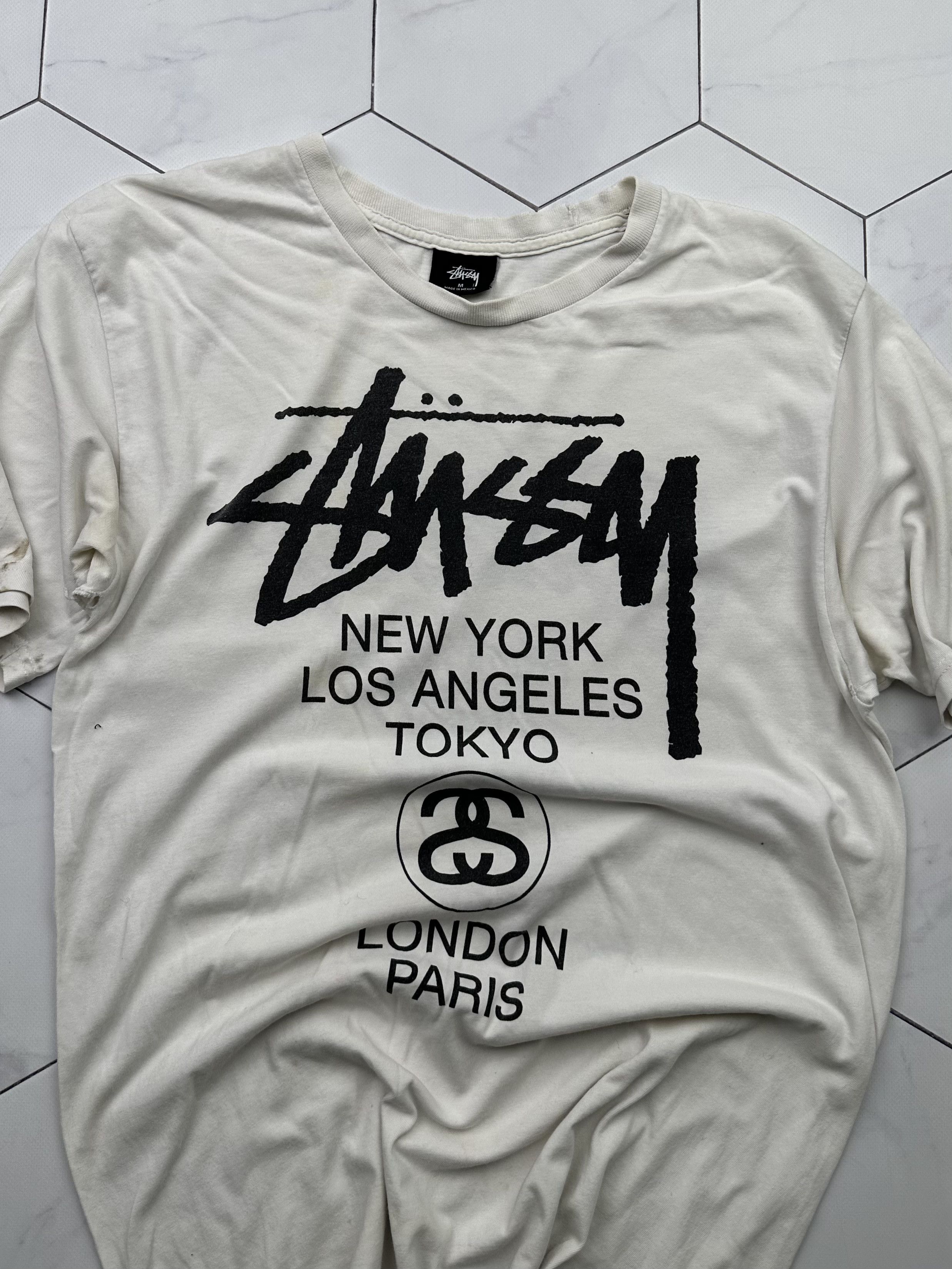 Stussy Stussy Thrashed Distressed Vintage T-Shirt (B204) Size US M / EU 48-50 / 2 - 2 Thumbnail