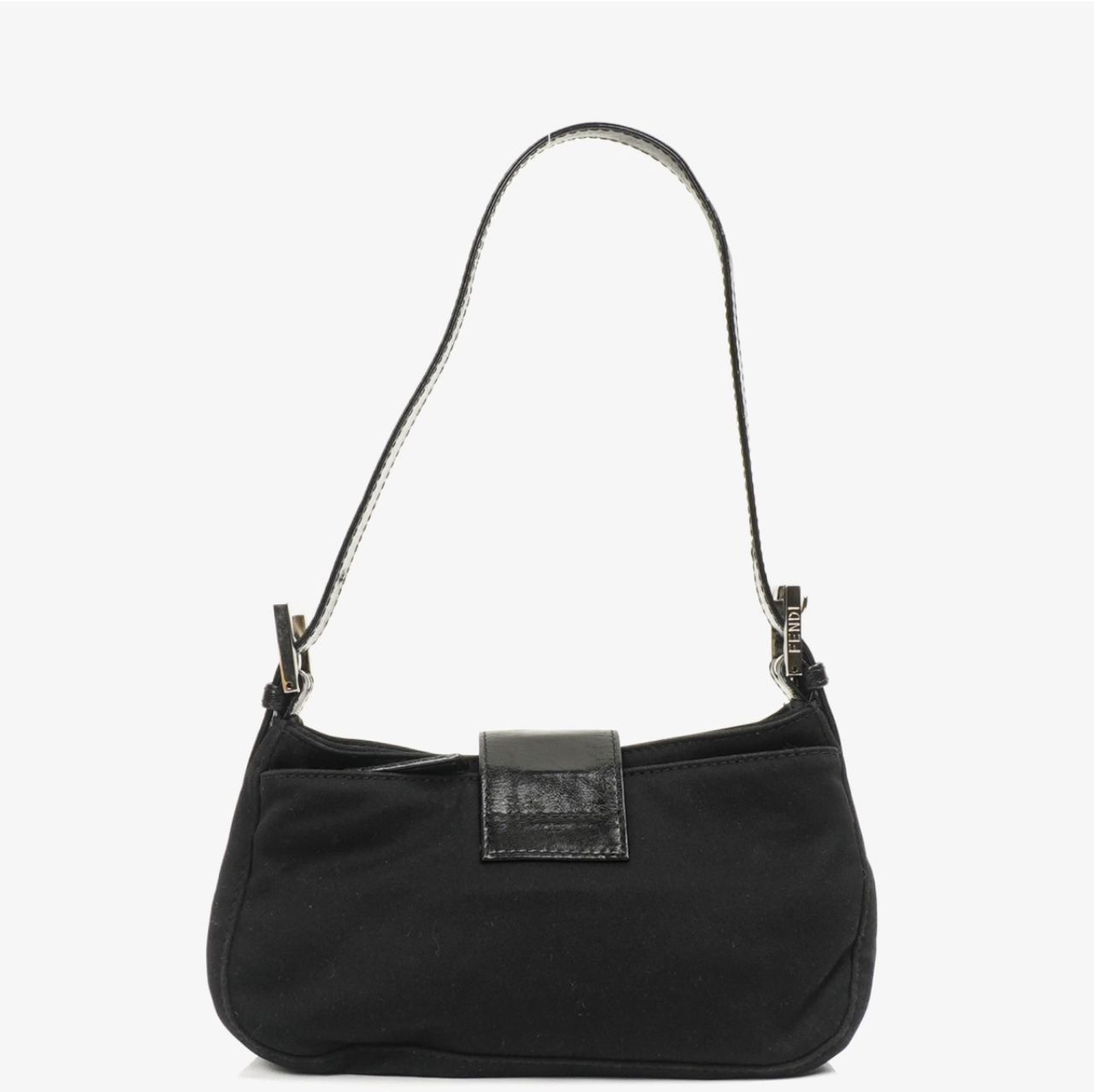 Fendi Authentic Fendi Mamma Baguette Black Neoprane Shoulder Bag Size ONE SIZE - 2 Thumbnail