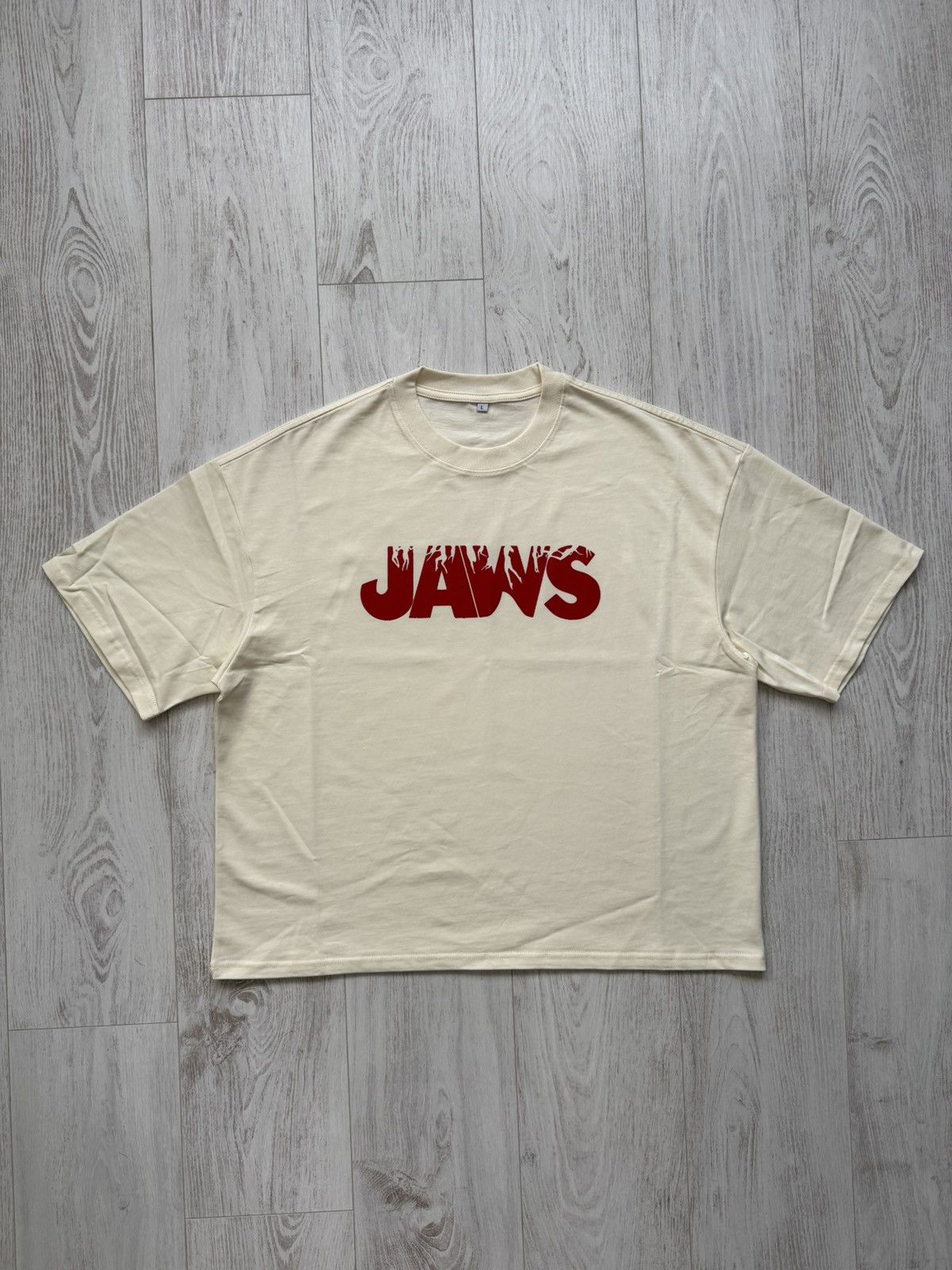 Other Jaws T-Shirt Vintage Retro Boxy Custom Creme L Size US L / EU 52-54 / 3 - 1 Thumbnail