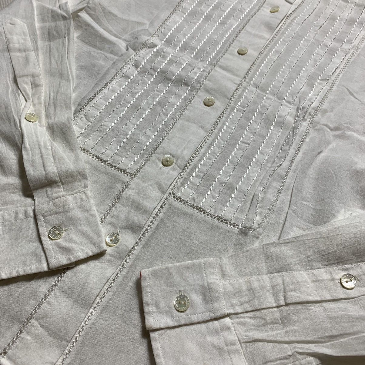 Designer × Dolce & Gabbana Dolce & Gabbana Long Shirt Button Up Blouses Size S / US 4 / IT 40 - 6 Thumbnail