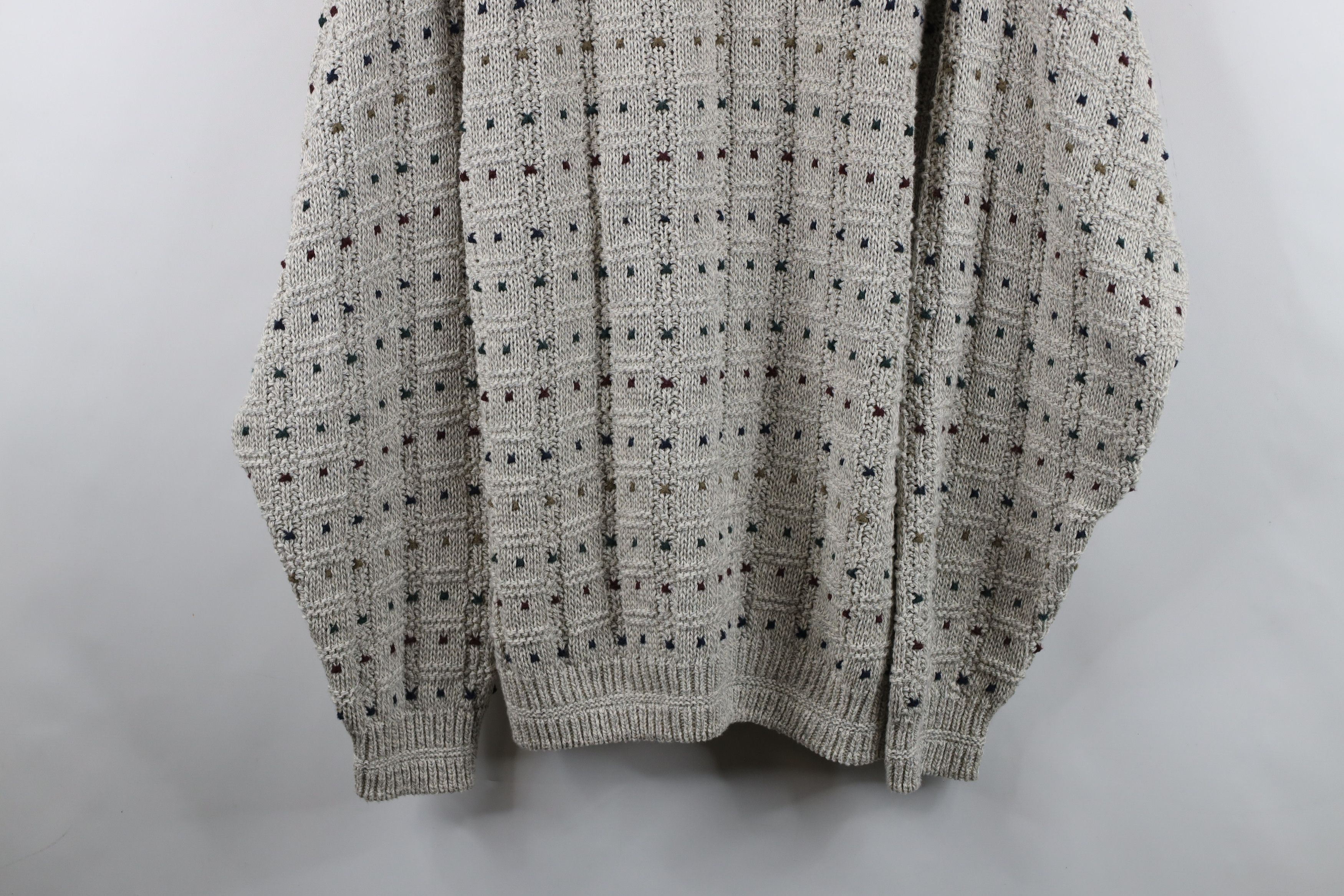 Vintage Vinage 90s Streetwear Rainbow Cotton Ribbed Knit Sweater USA Size US L / EU 52-54 / 3 - 3 Thumbnail