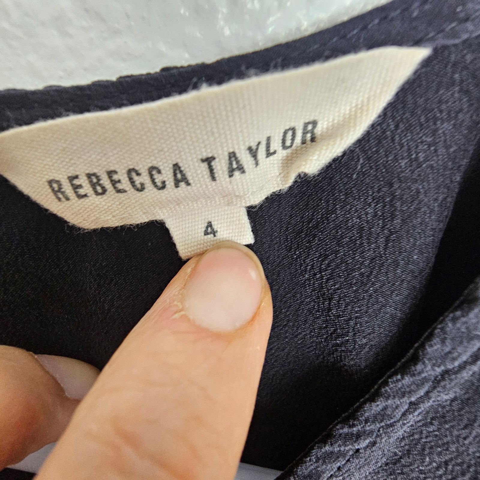 Rebecca Taylor Rebecca Taylor Womens Silk Top Sheer Panels Quiet Luxury Size S / US 4 / IT 40 - 6 Thumbnail