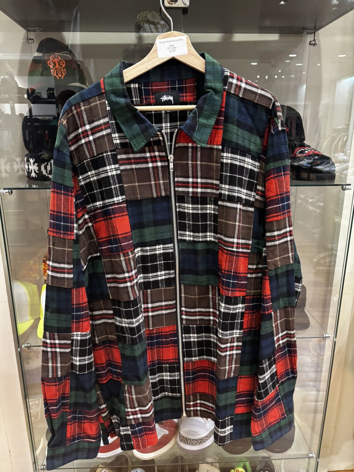 Stussy Zip Up Flannel | Grailed