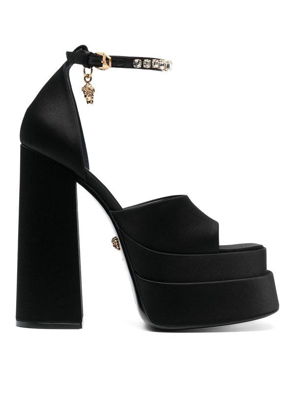 Versace o1y0226 Ankle Strap Sandals in Black Size US 9 / IT 39 - 1 Thumbnail