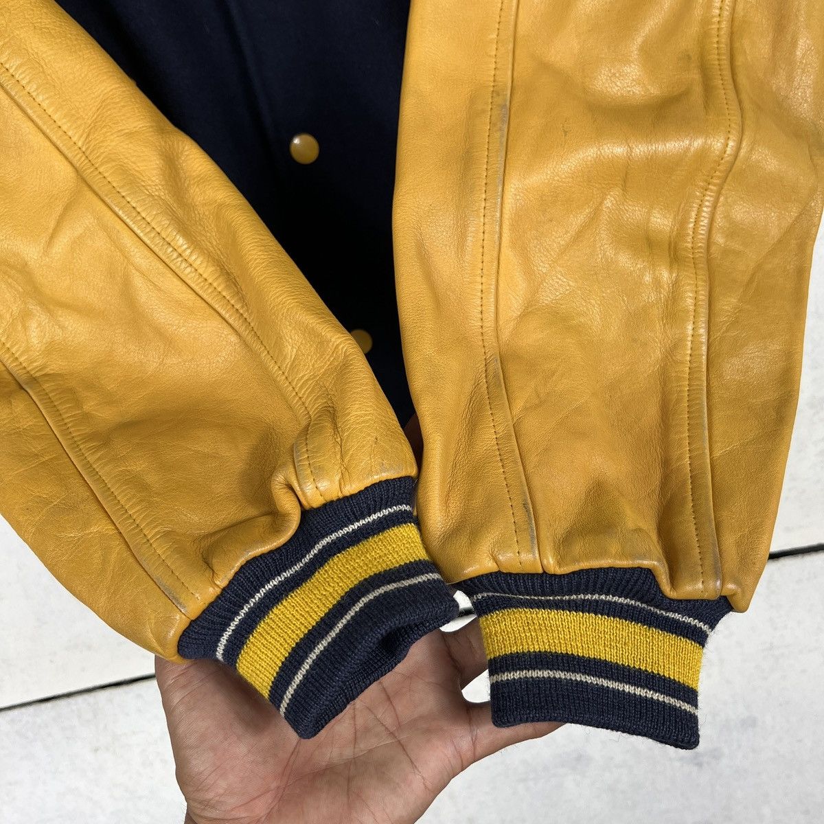 Japanese Brand 🔥 Vintage David WorkShot Varsity Stadium Bomber Jacket Size US L / EU 52-54 / 3 - 10 Thumbnail