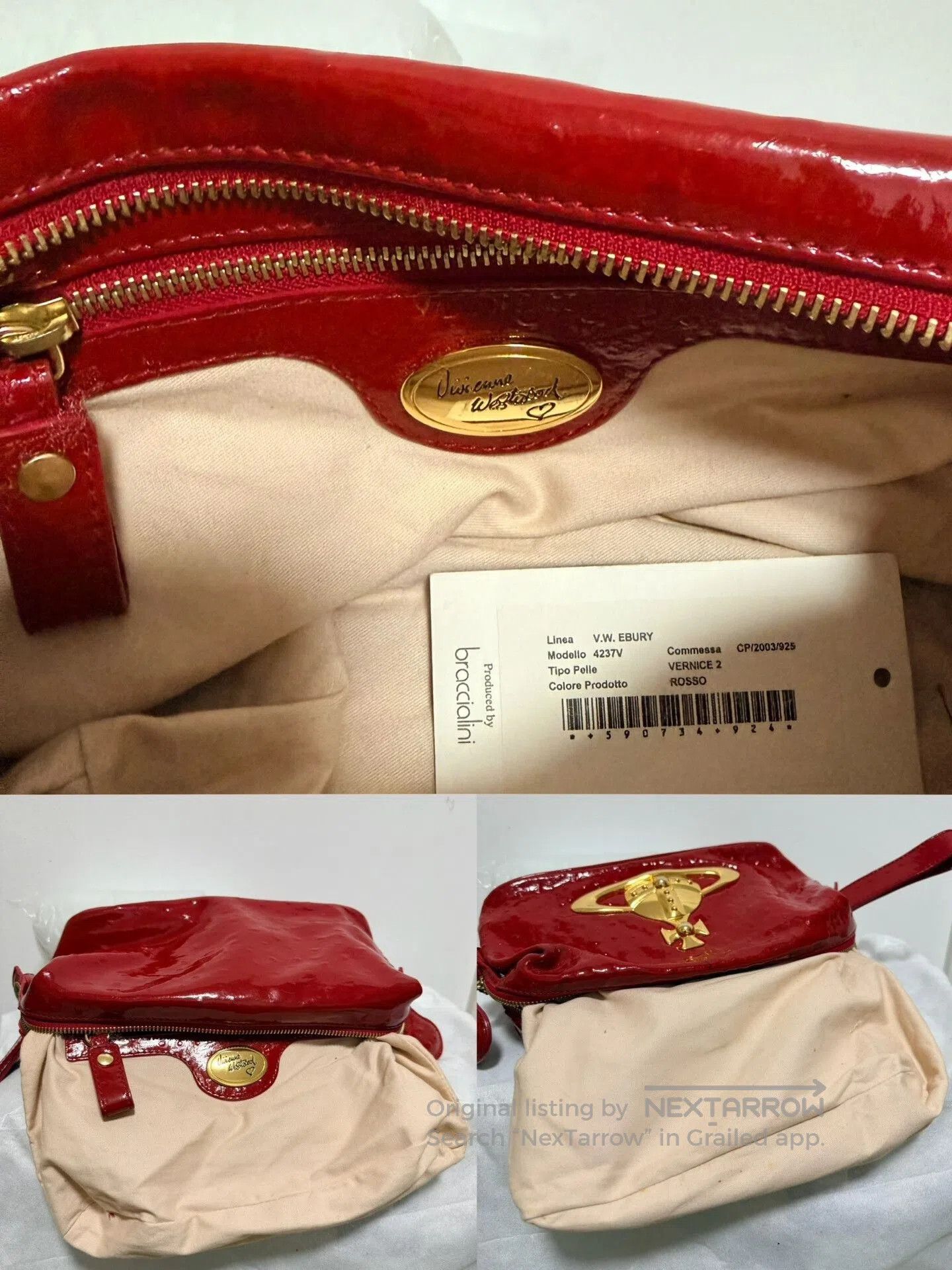 Vivienne Westwood Vivienne Westwood Saturn Logo Clutch. Size ONE SIZE - 8 Thumbnail