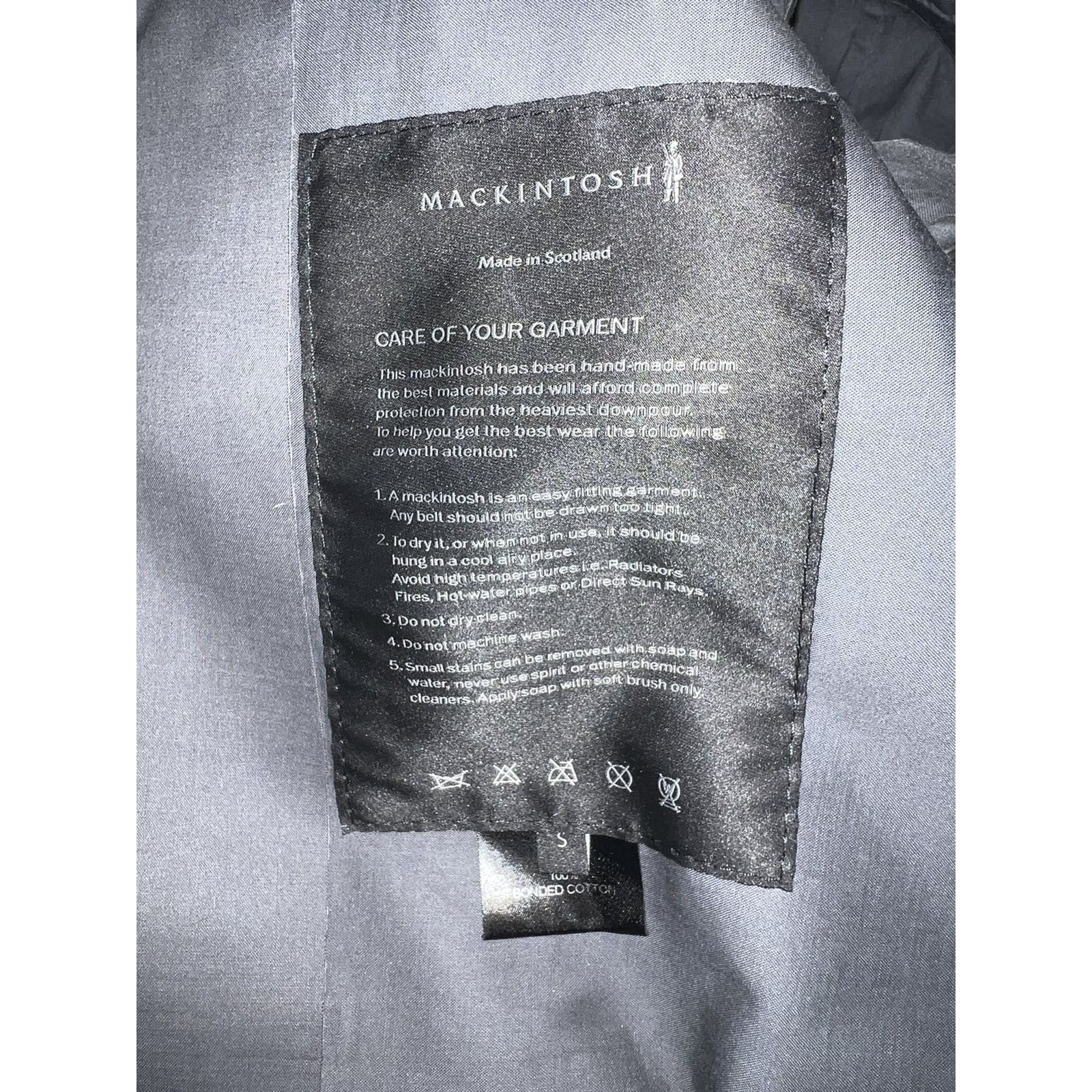 Mackintosh Mackintosh 0004 Iron Grey Bonded Cotton Moto Jacket Size US S / EU 44-46 / 1 - 9 Thumbnail