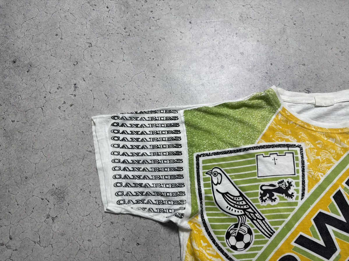 Vintage Norwich Vintage 90’s Football T-Shirt Size US XL / EU 56 / 4 - 3 Thumbnail