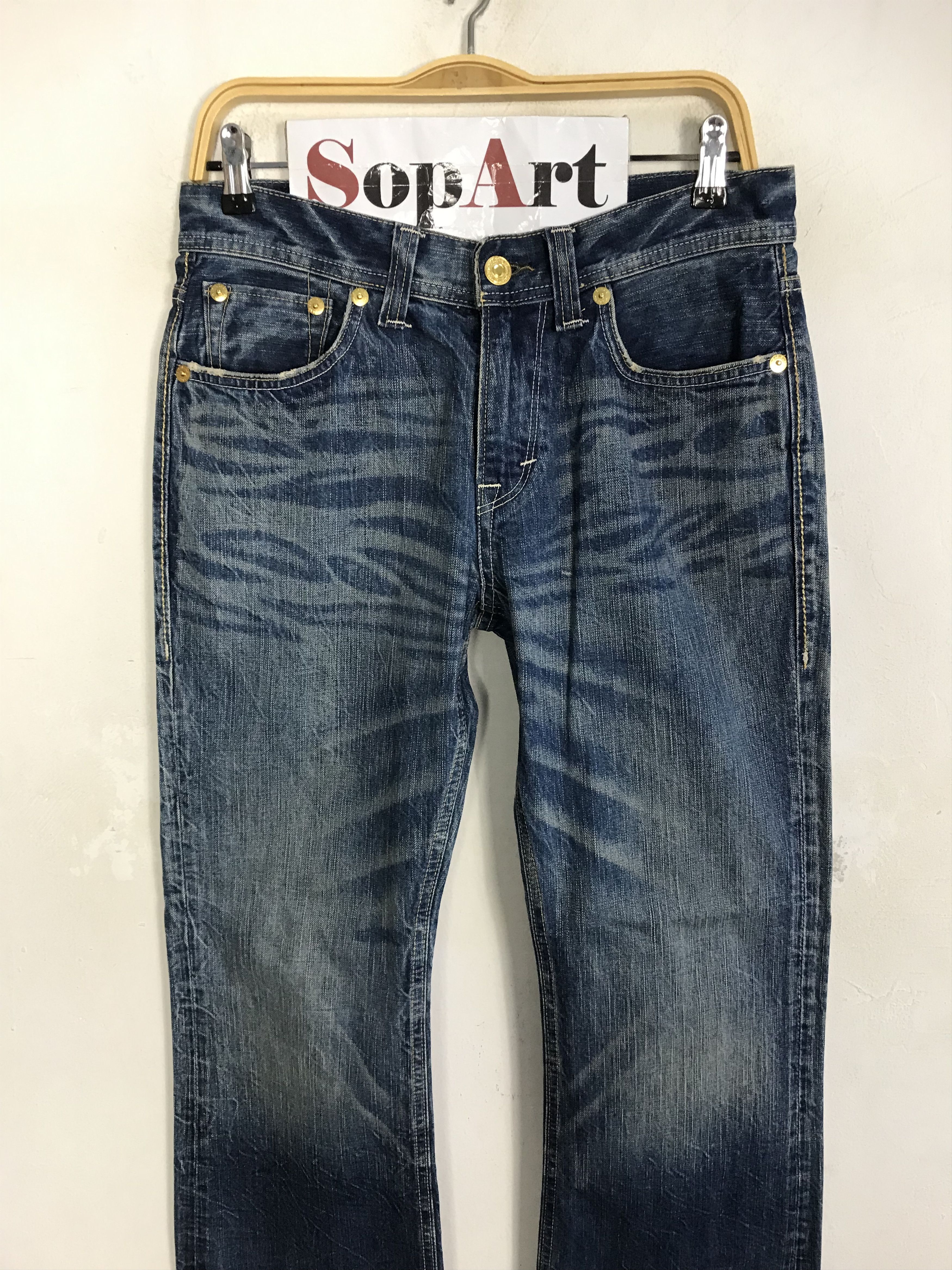 Japanese Brand × Vintage Vintage Denim Craft Premium Clothing Zipper Jeans Design Size US 31 - 3 Thumbnail