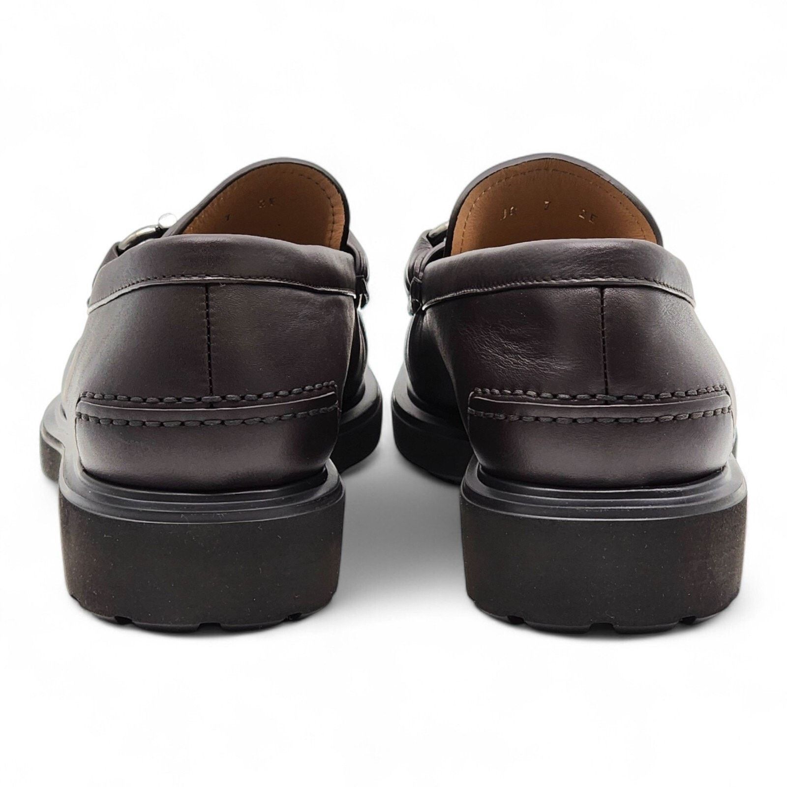Salvatore Ferragamo Glasgow Leather Loafers Brown Size 7.5 EE / 8.5 US NWB $950 Size US 8.5 / EU 41-42 - 4 Thumbnail