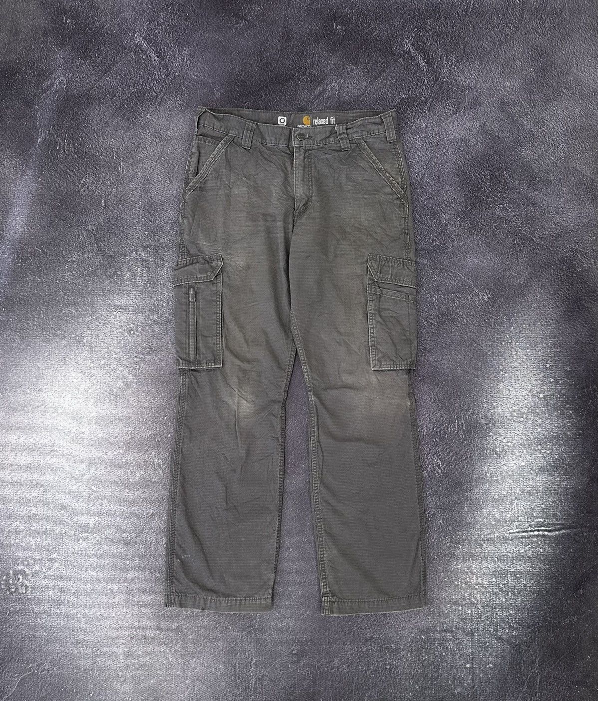 Carhartt Vintage Carhartt Cargo Hype USA Baggy Faded Opium Work Pants Size US 34 / EU 50 - 2 Thumbnail