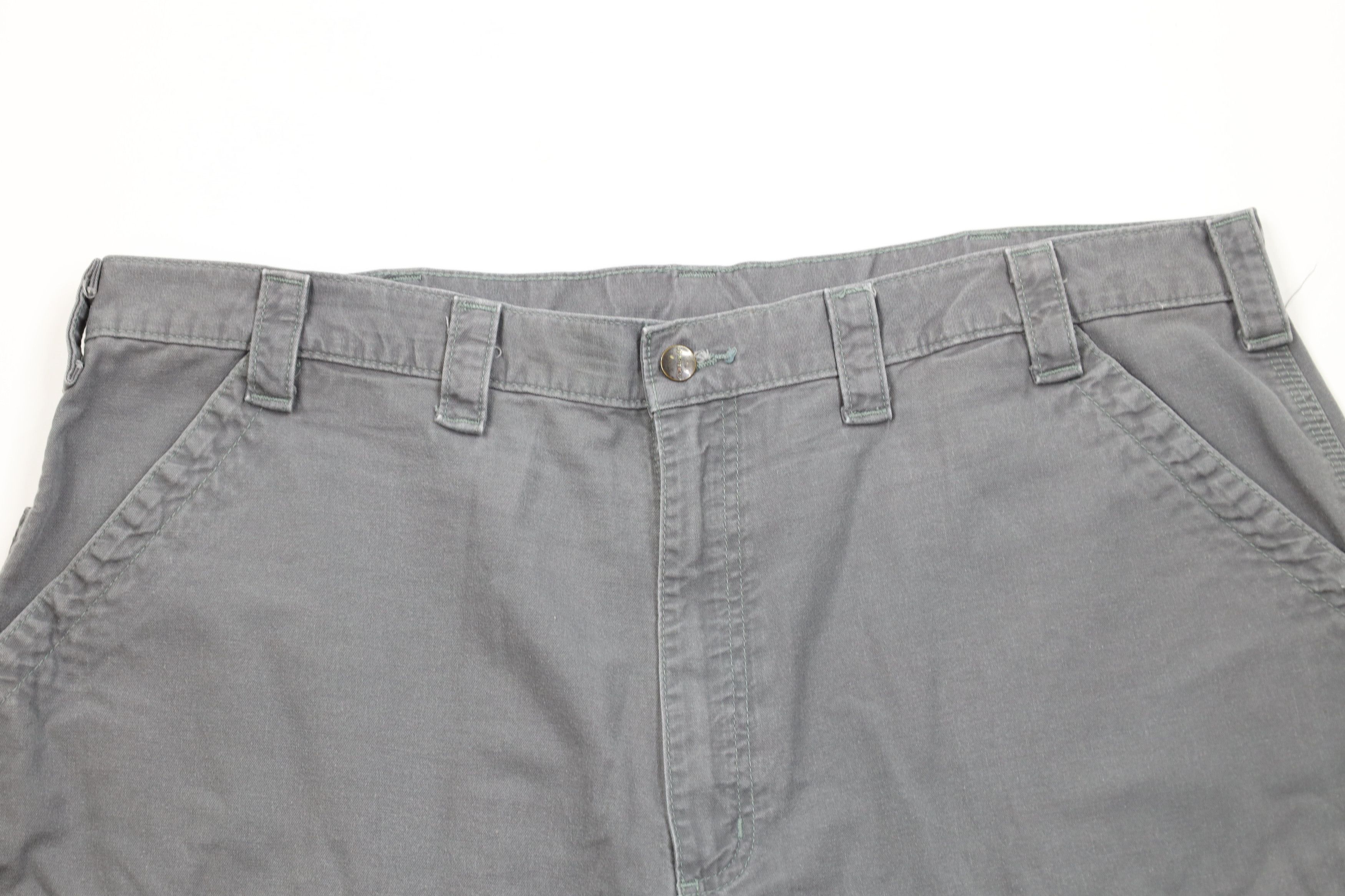Carhartt Vintage Carhartt Relaxed Fit Dungaree Shorts Gray Cotton Size US 44 / EU 60 - 2 Thumbnail