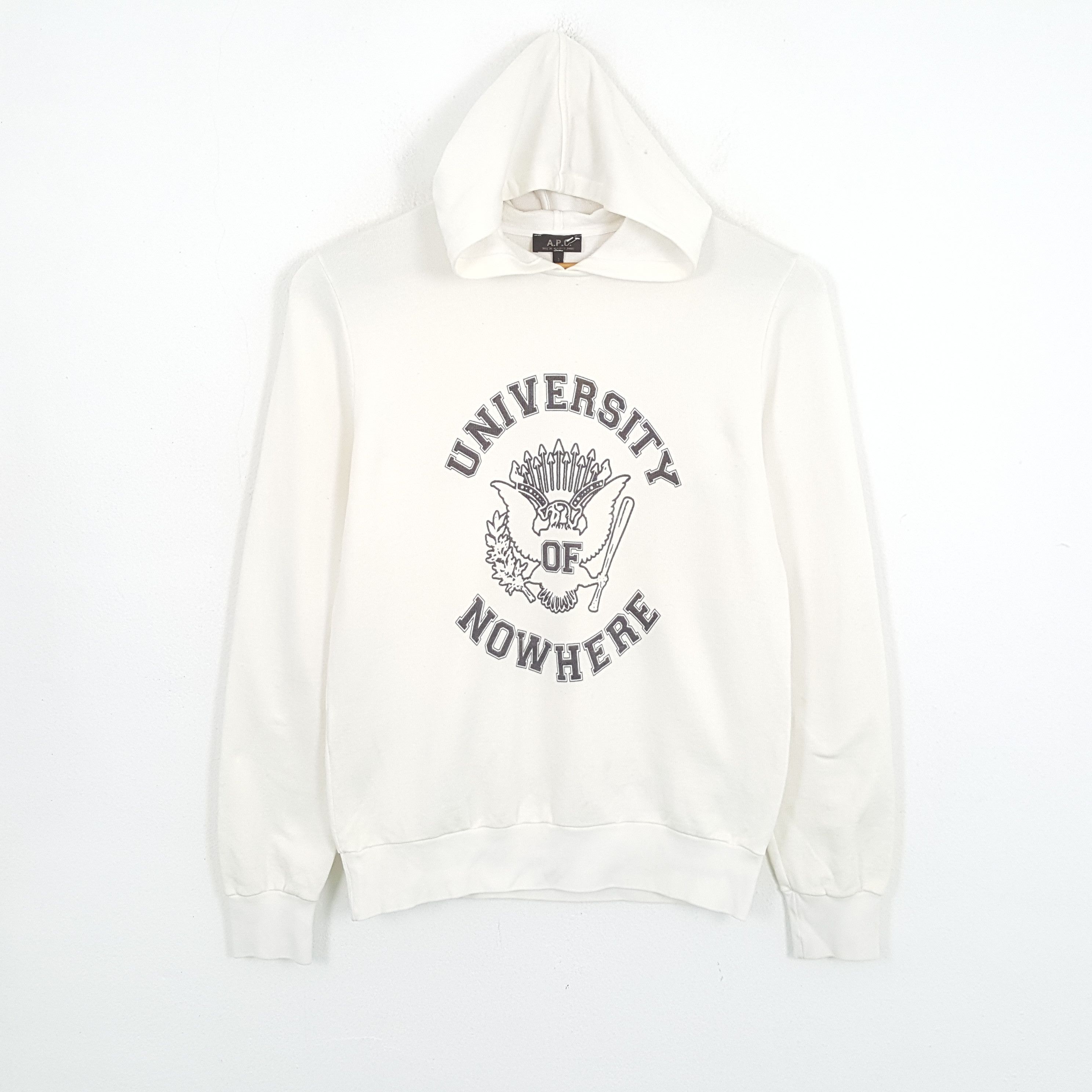 A.P.C. × Vintage Vintage UNIVERSITY OF NOWHERE A.P.C. Japan Brand Sweatshirt Size US M / EU 48-50 / 2 - 1 Thumbnail