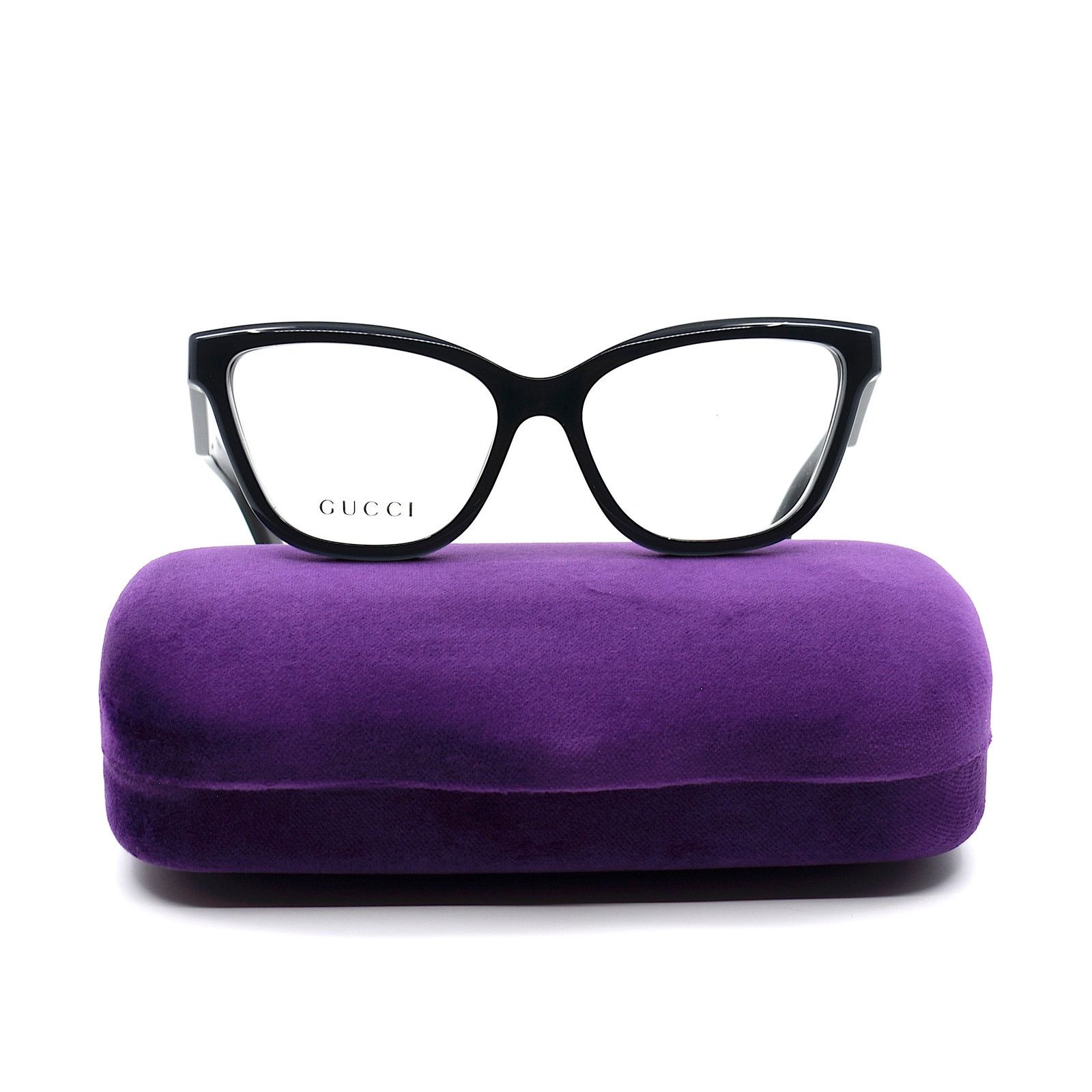 Gucci NEW GUCCI GG1589O 001 BLACK AUTHENTIC EYEGLASSES FRAME Size ONE SIZE - 5 Thumbnail