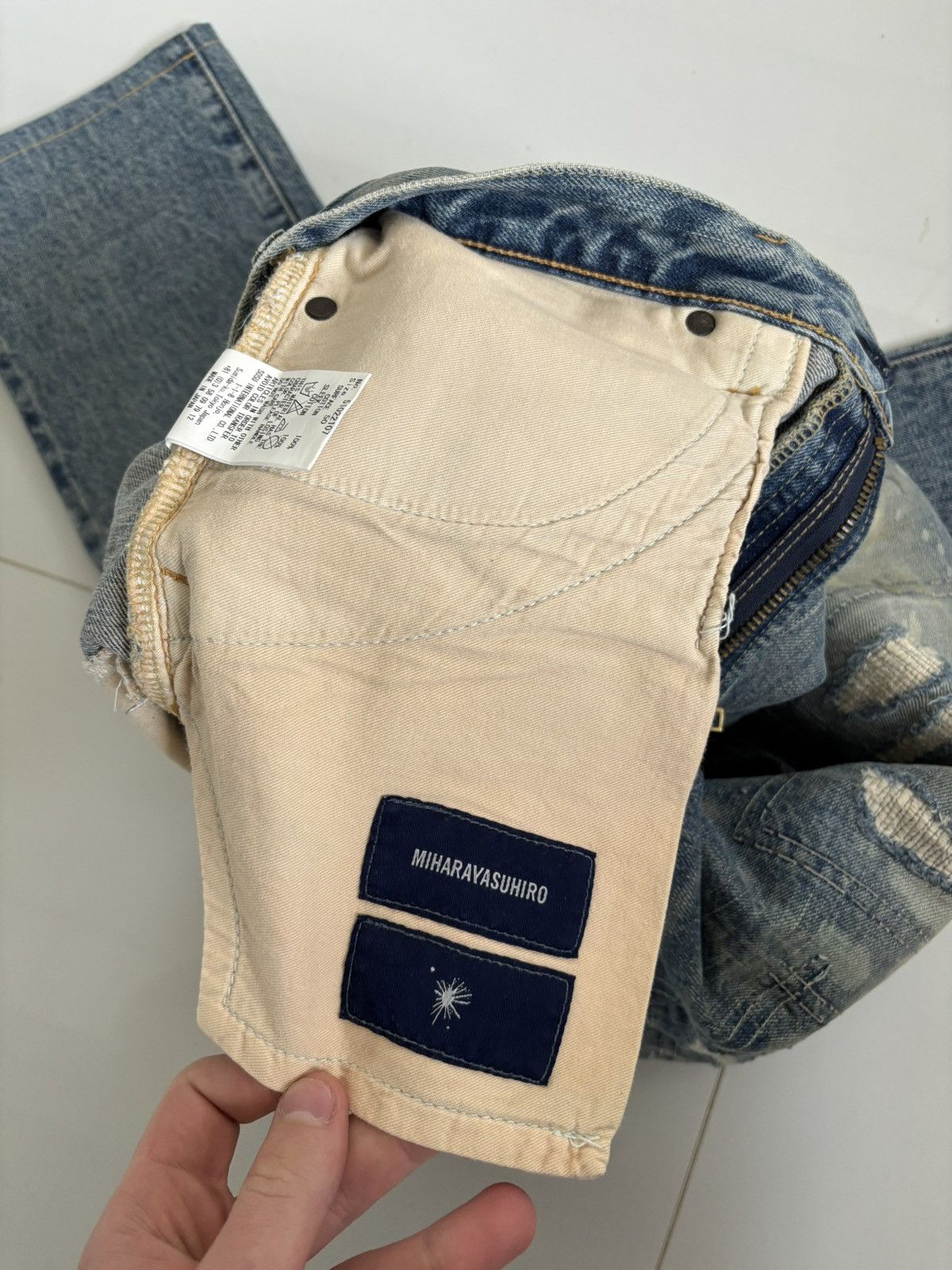 Japanese Brand × Maison MIHARA YASUHIRO rare mihara yasuhiro selvage denim Size US 32 / EU 48 - 5 Thumbnail